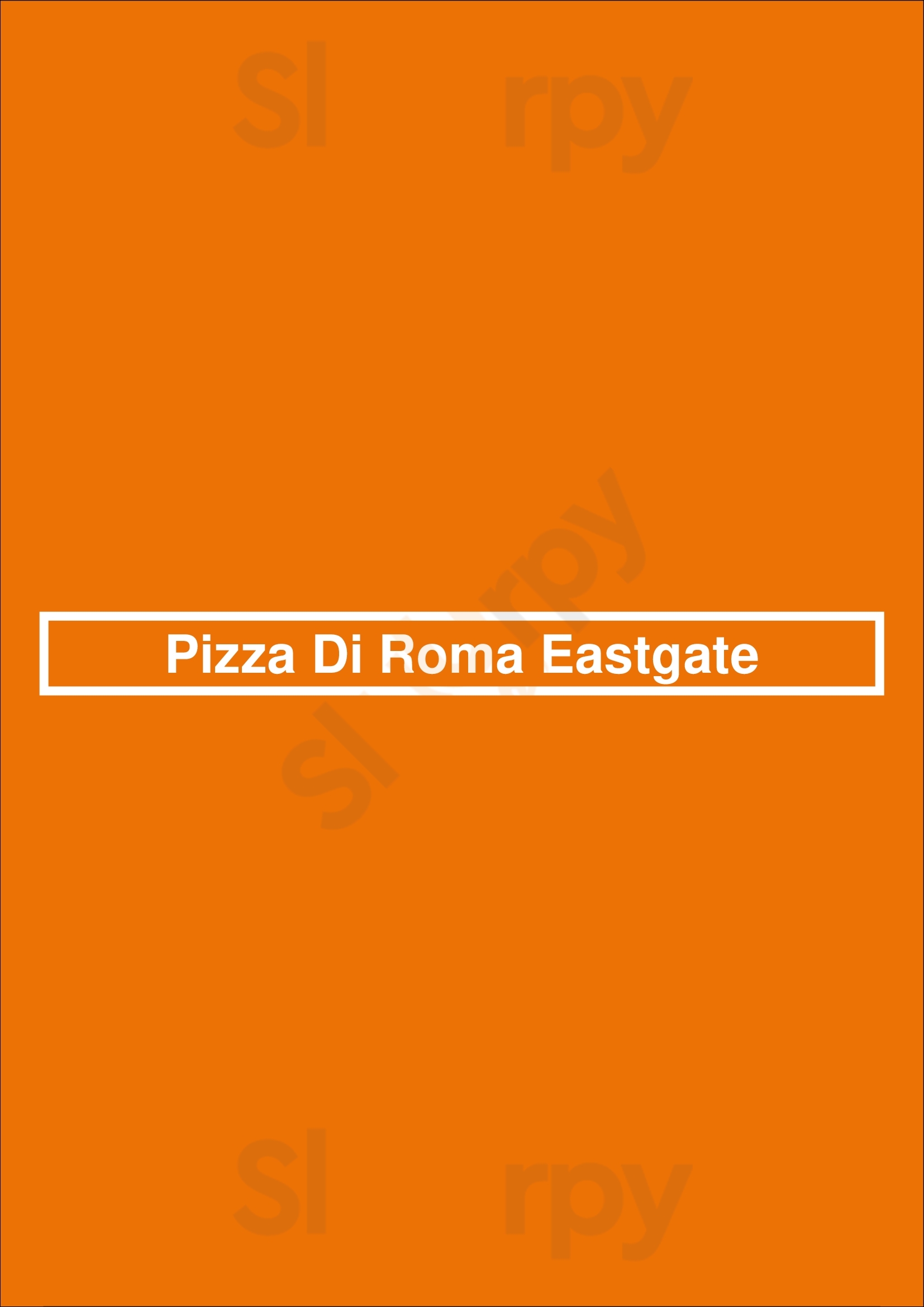 Main Menu - Luca Pizza Di Roma