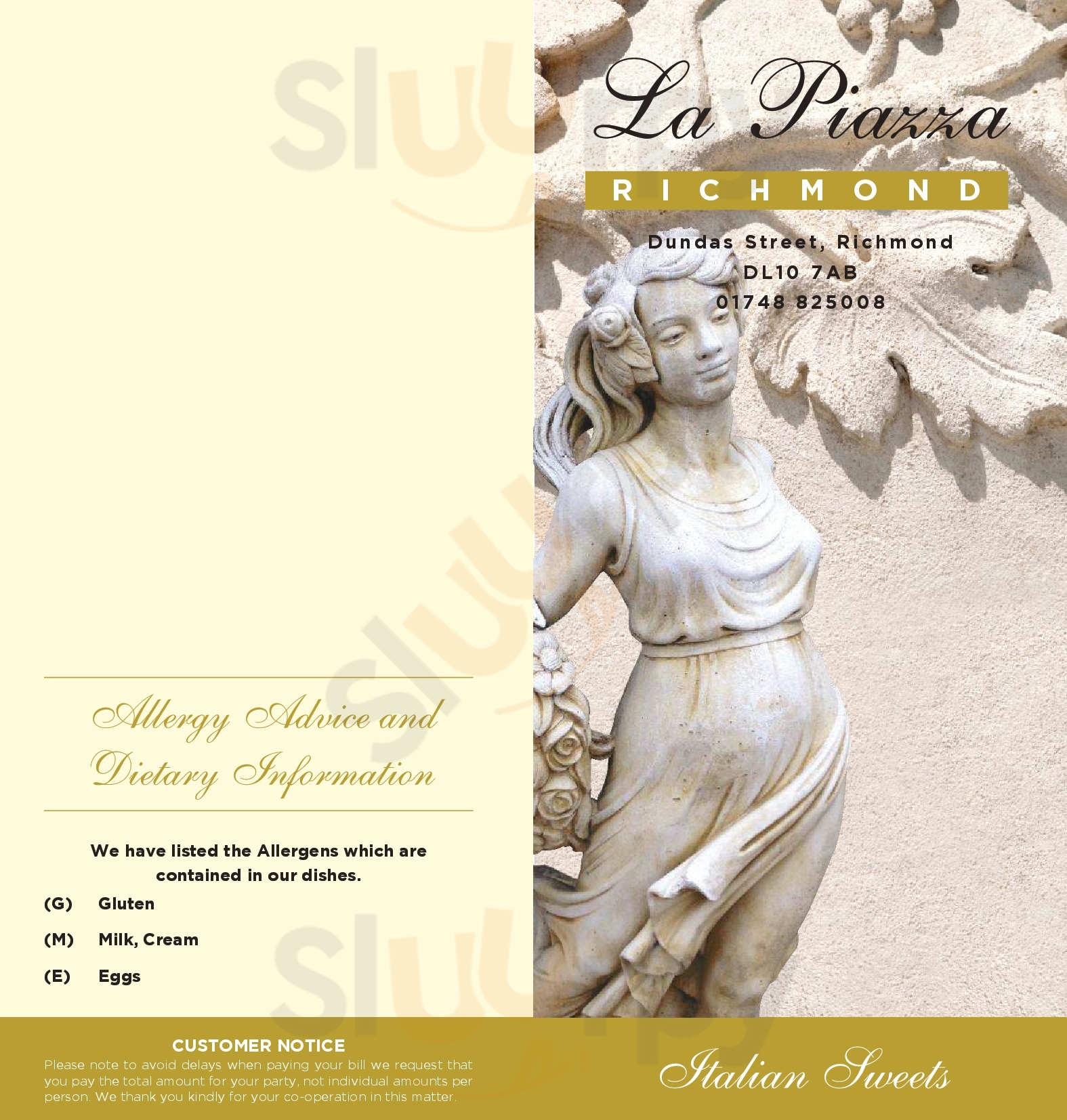 Main Menu - La Piazza 2