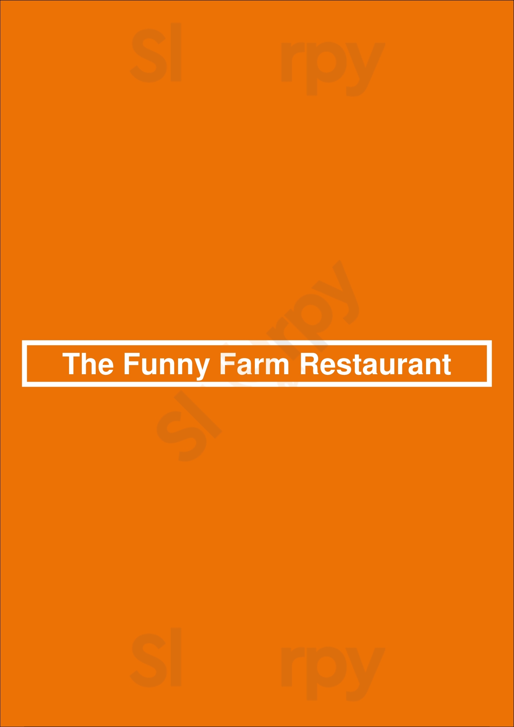 The Funny Farm Restaurant San Jose Menu - 1