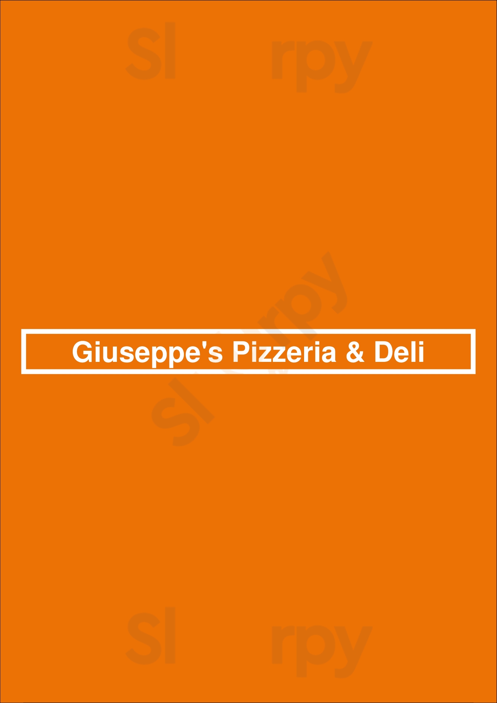 Giuseppe's Pizzeria Denver Menu - 1