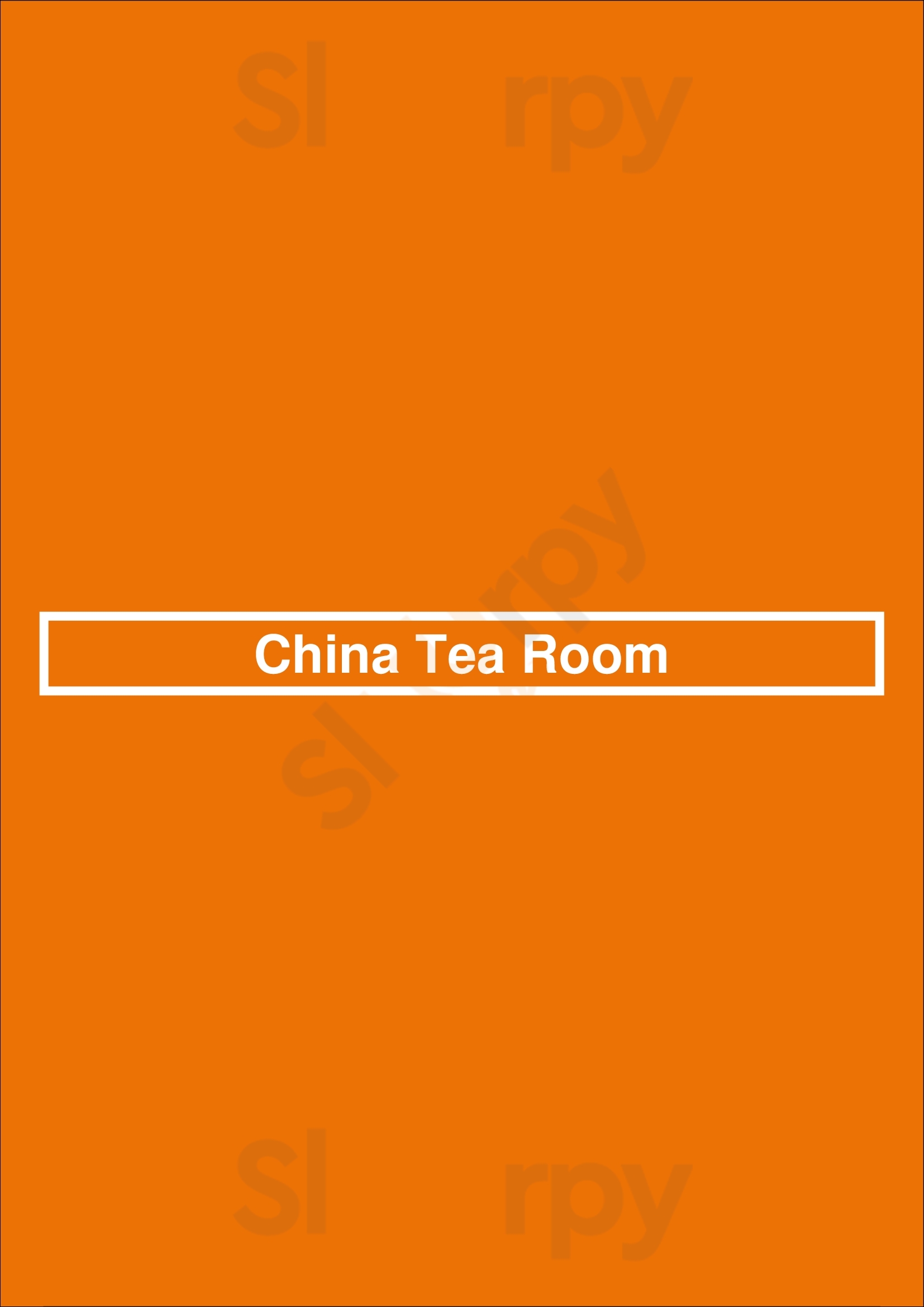 China Tea Room Charlotte Menu - 1