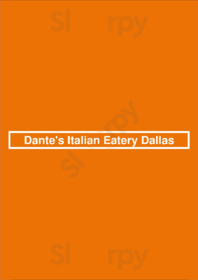 Dante's Italian Eatery Dallas menu