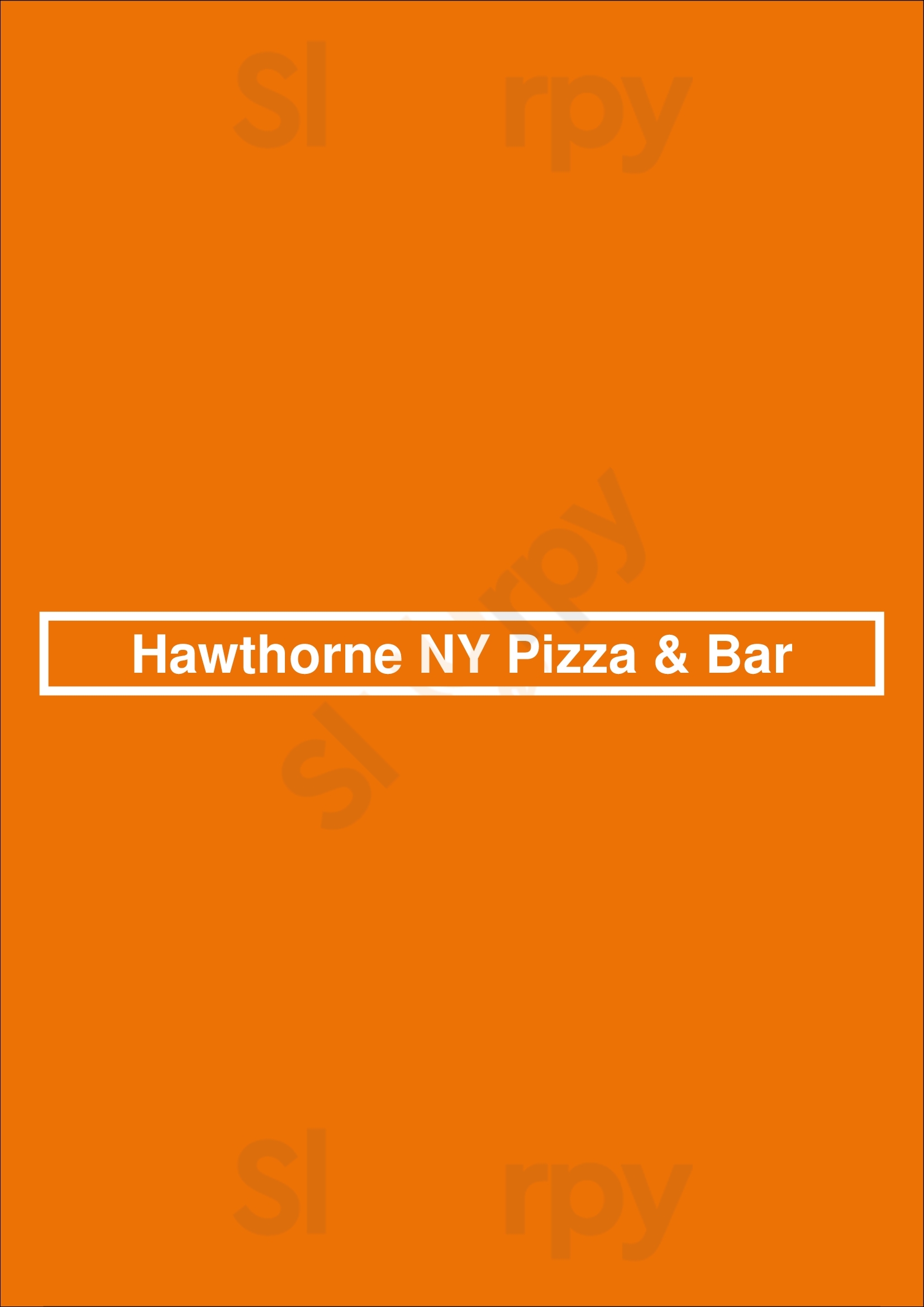 Hawthorne Ny Pizza & Bar Charlotte Menu - 1