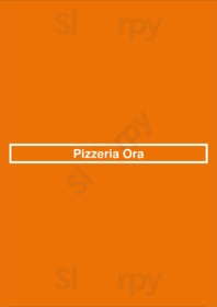 Pizzeria Ora menu