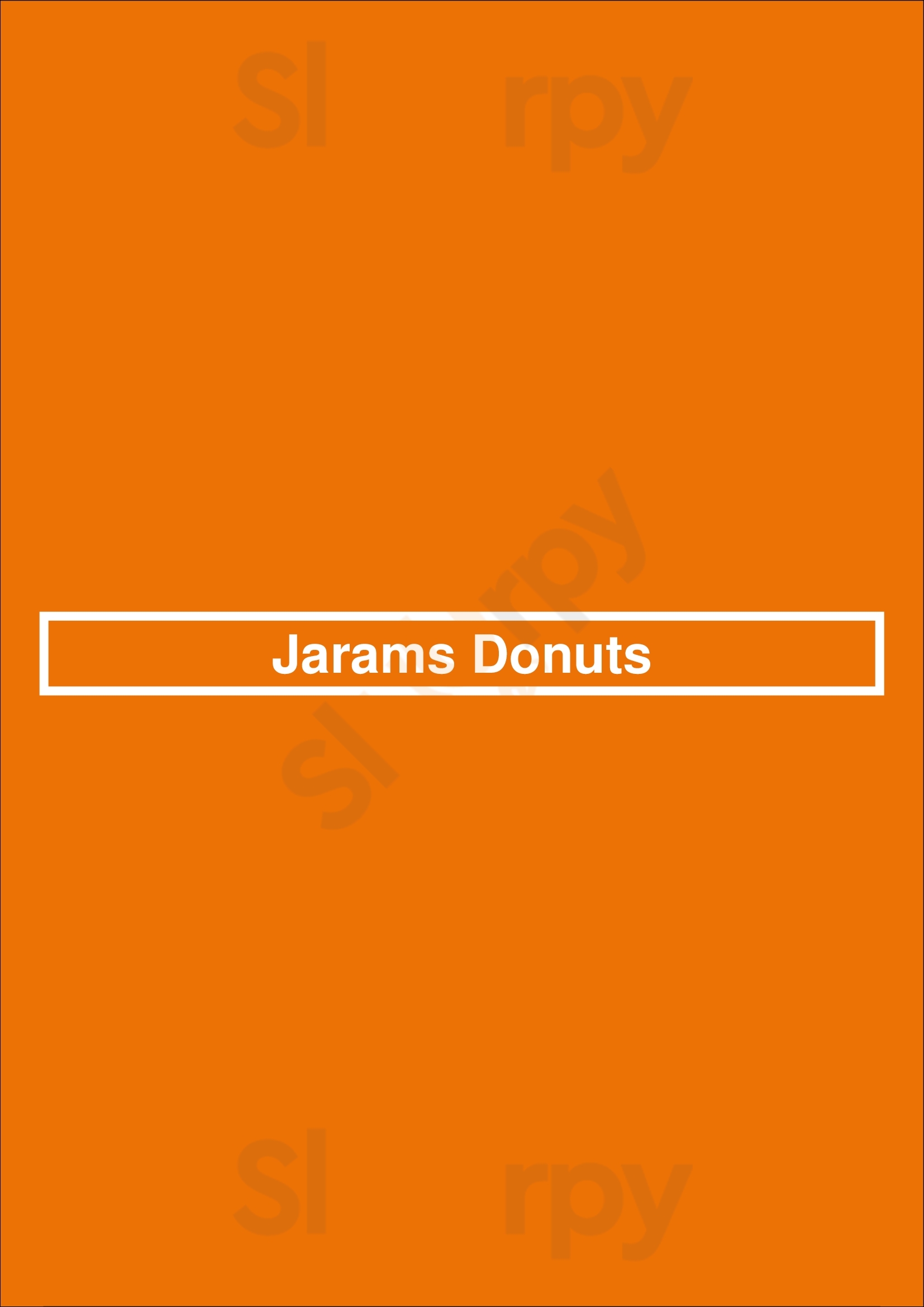 Jarams Donuts Dallas Menu - 1