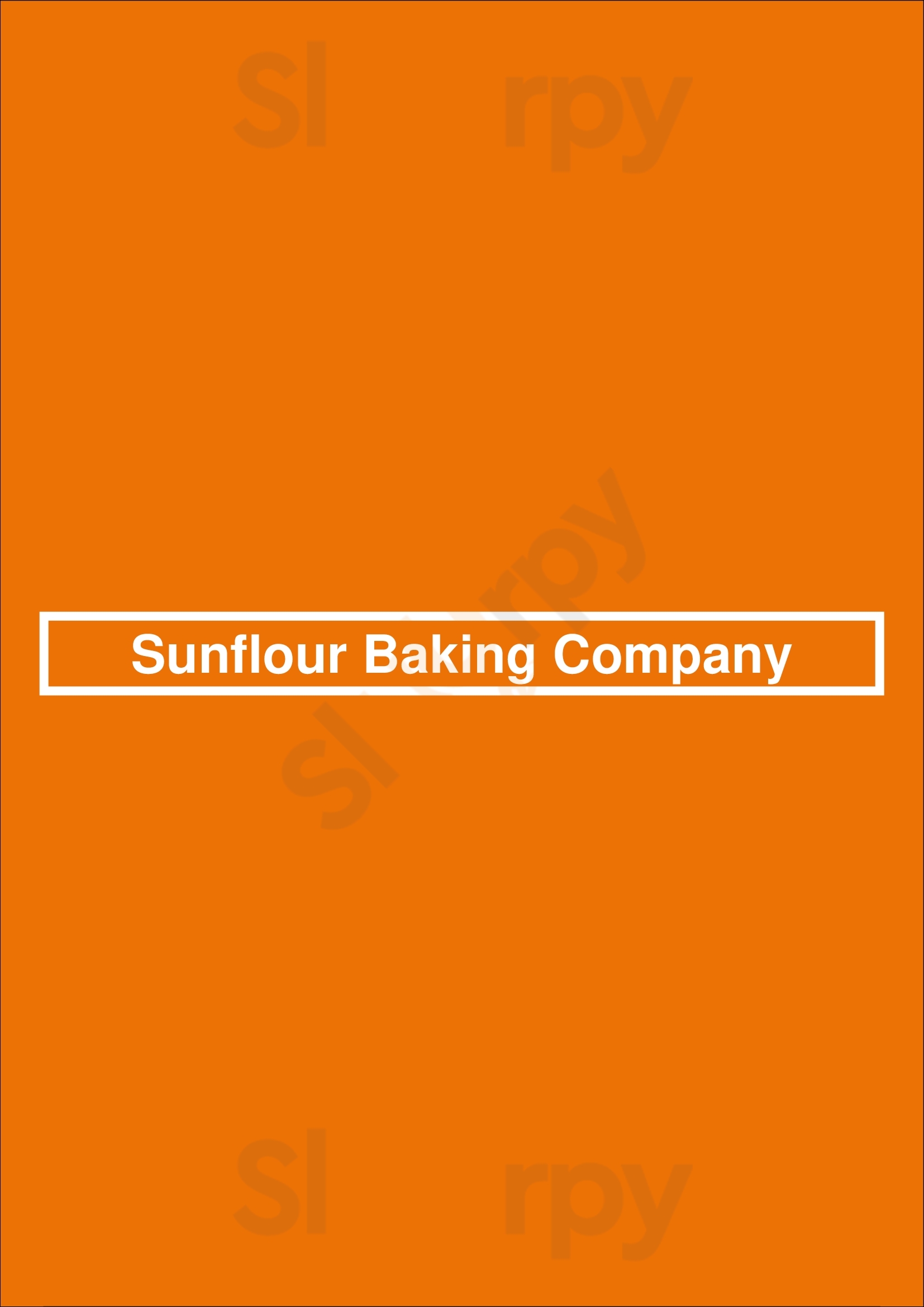 Sunflour Baking Company Charlotte Menu - 1