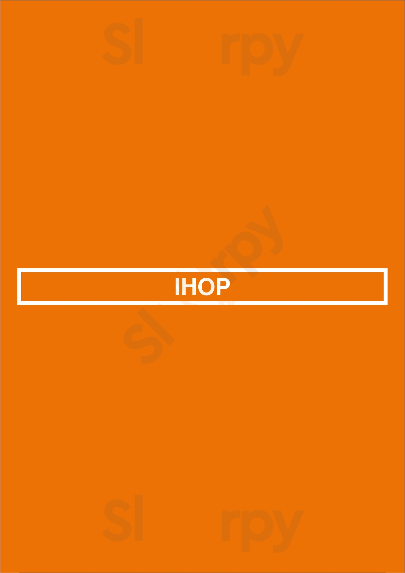 Main Menu - Ihop