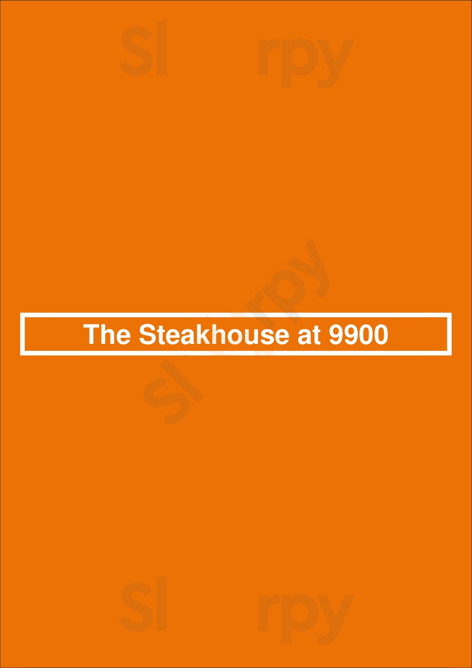 The Steakhouse At 9900 Portland Menu - 1