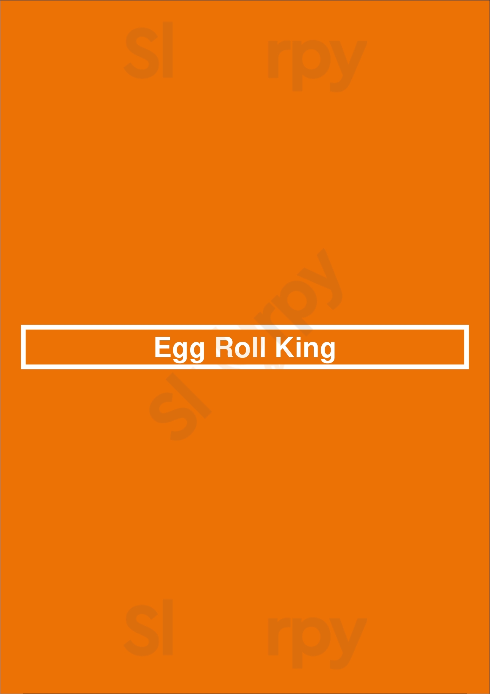 Main Menu - Egg Roll King