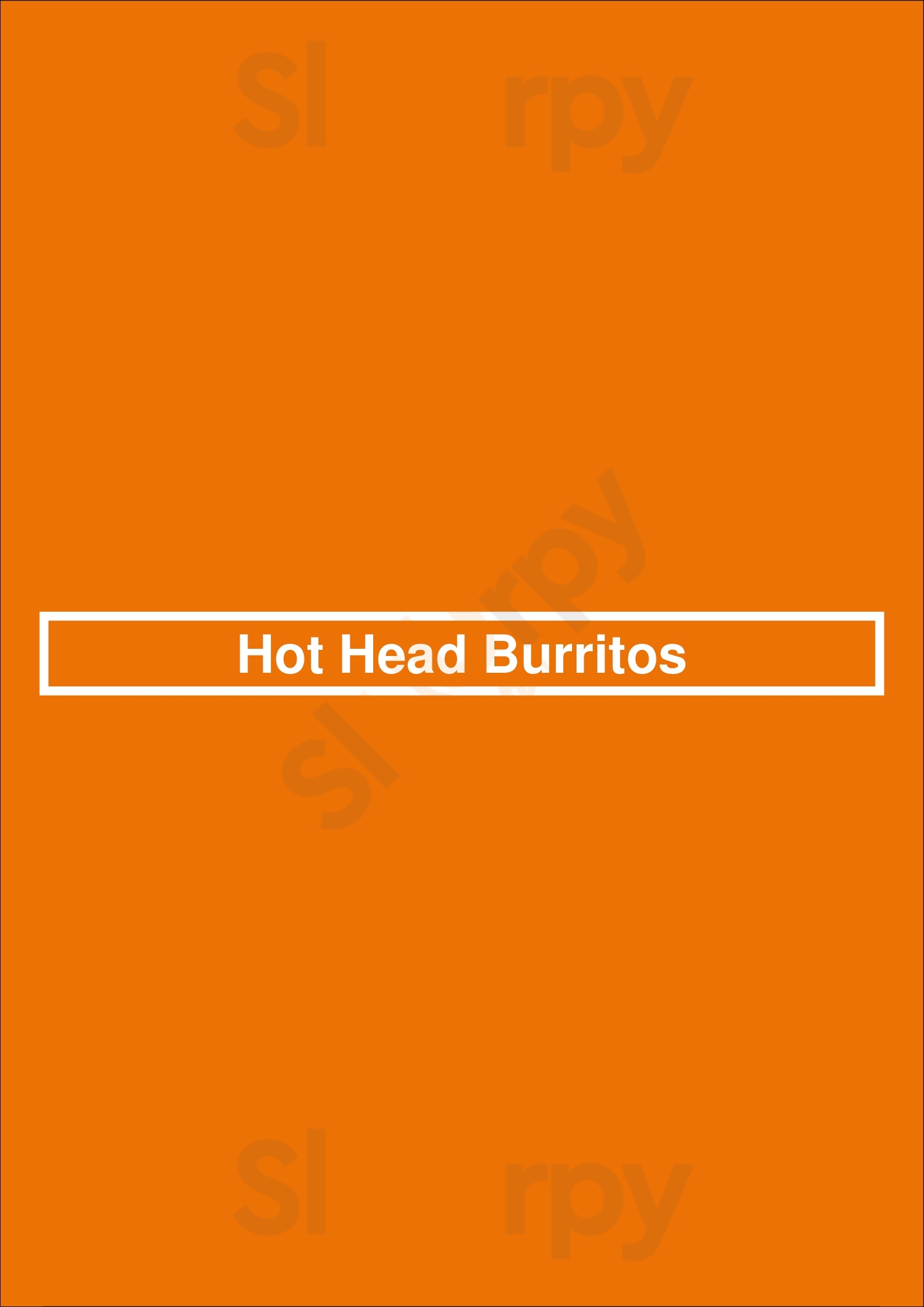 Main Menu - Hot Head Burritos