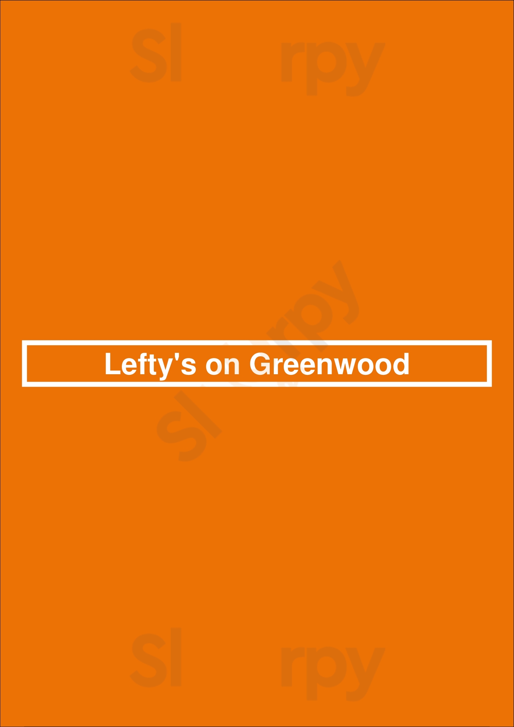 Lefty's On Greenwood Tulsa Menu - 1