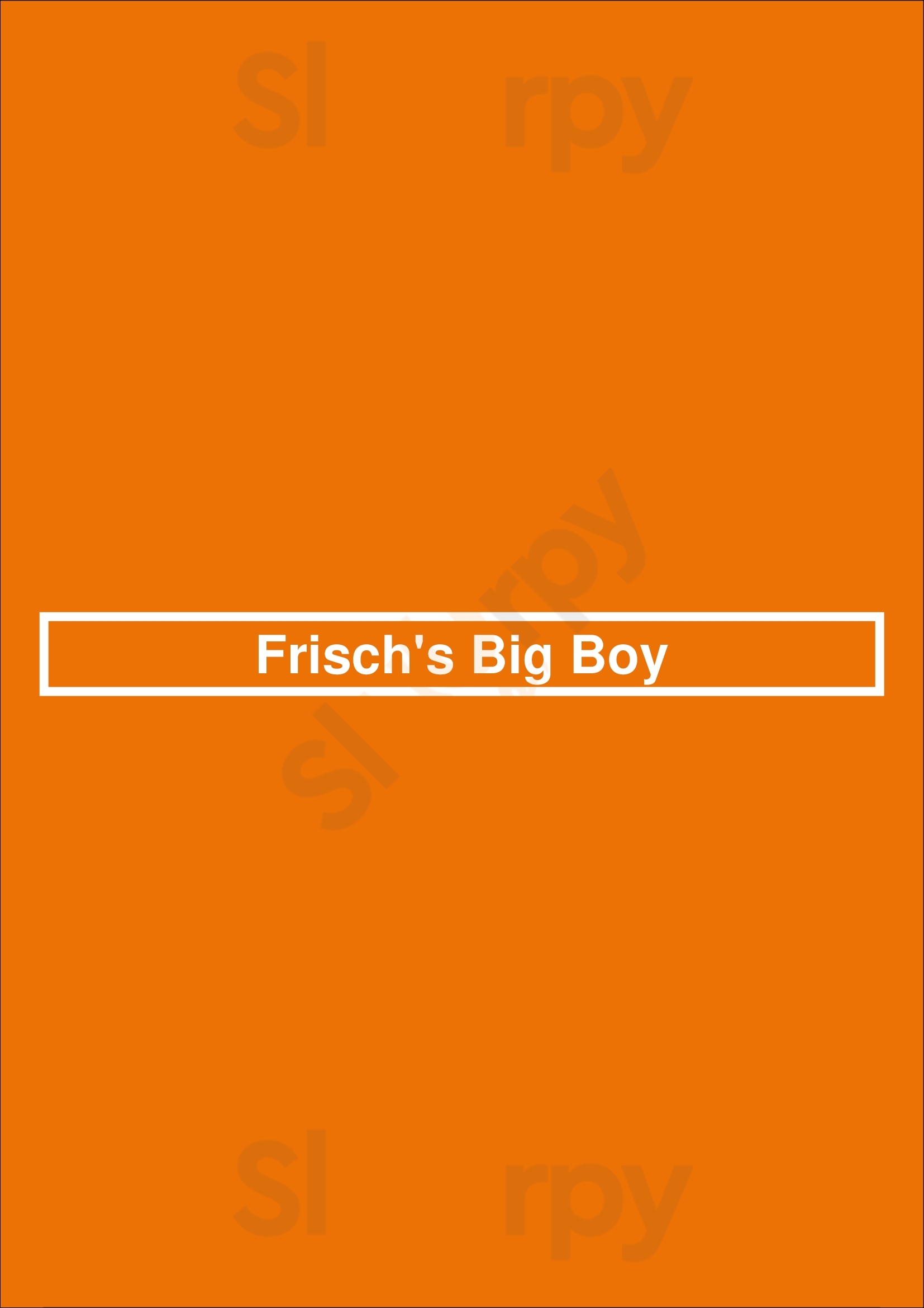 Frisch's Big Boy Cincinnati Menu - 1