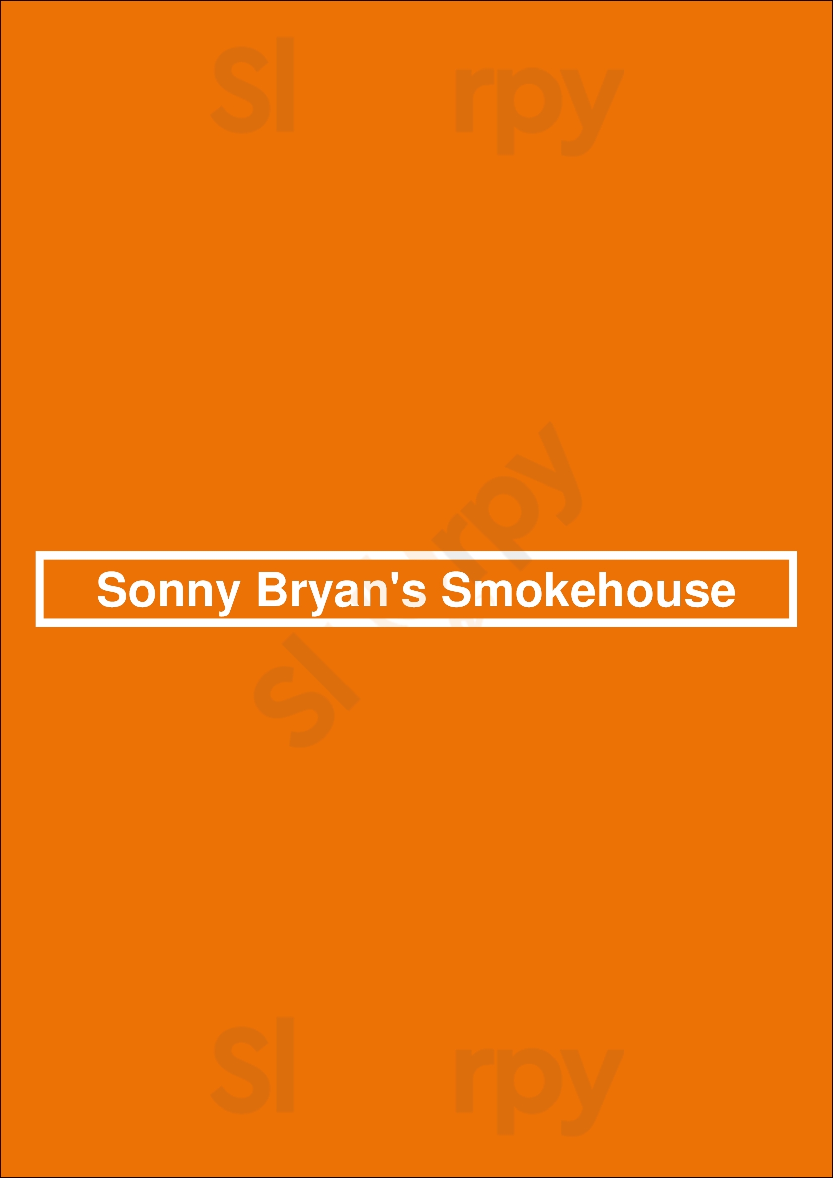 Sonny Bryan's Smokehouse Dallas Menu - 1