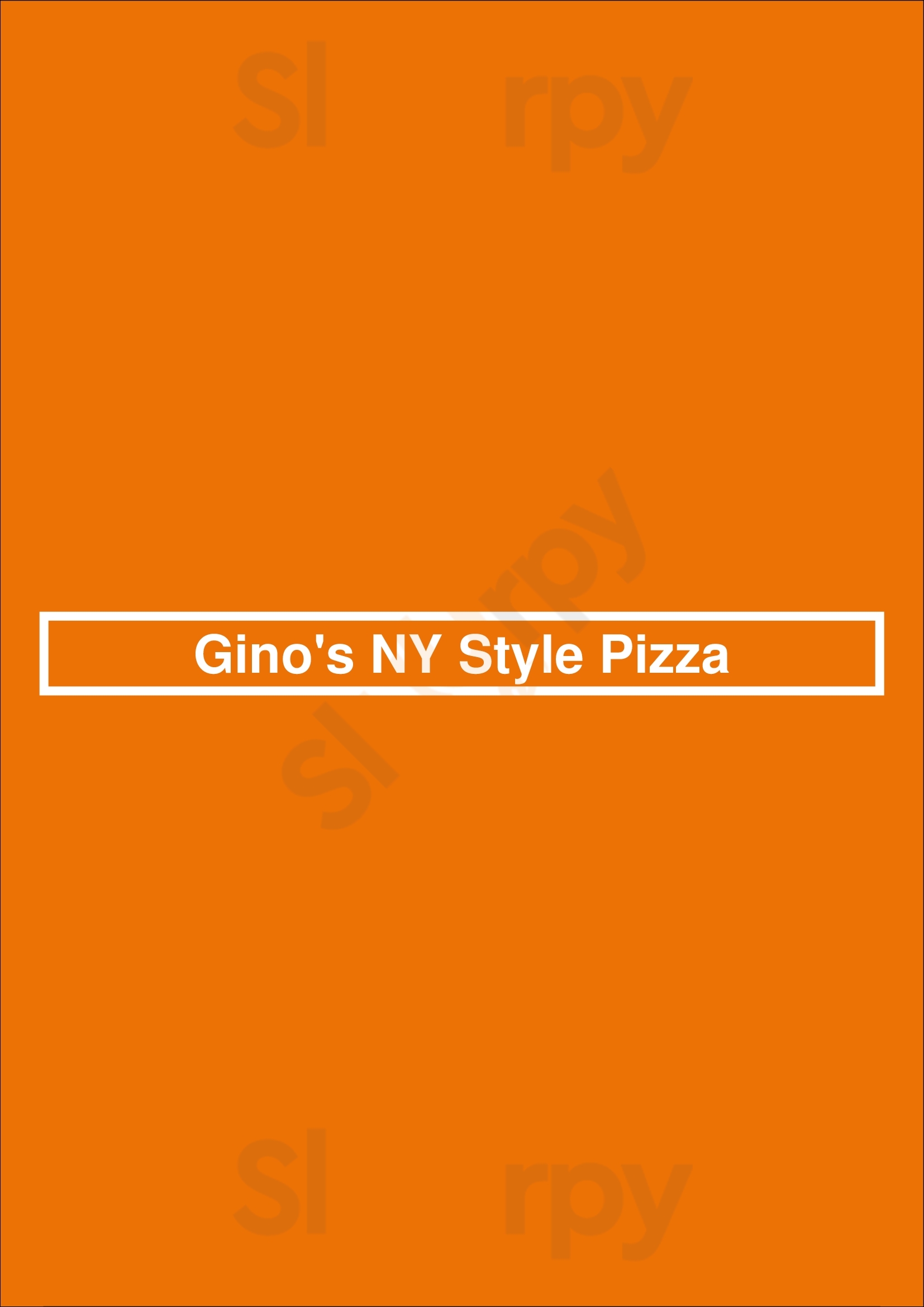 Gino's Ny Style Pizza Albuquerque Menu - 1