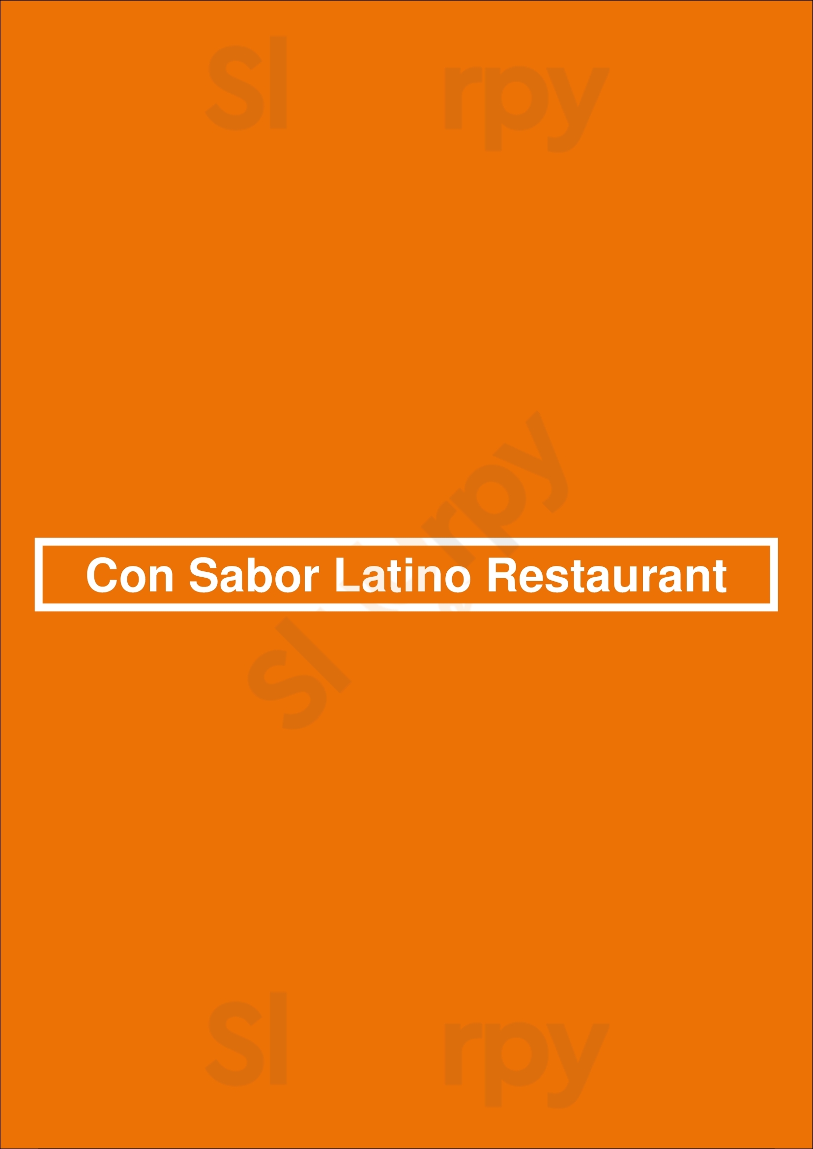 Con Sabor Latino Restaurant Bronx Menu - 1
