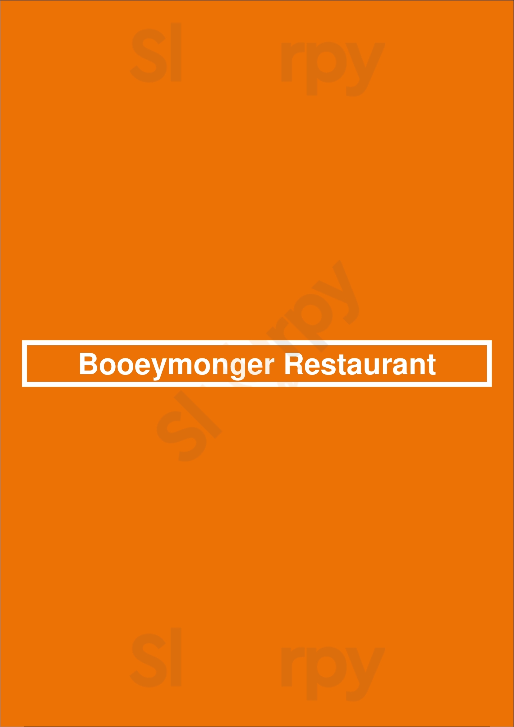 Booeymonger Restaurant Washington DC Menu - 1