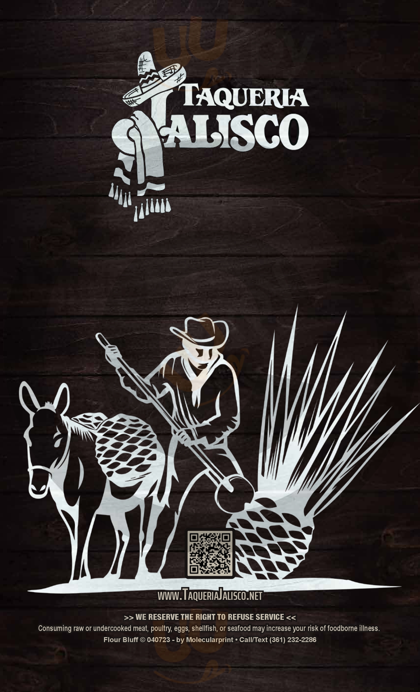 Main Menu - Taqueria Chapala Jalisco