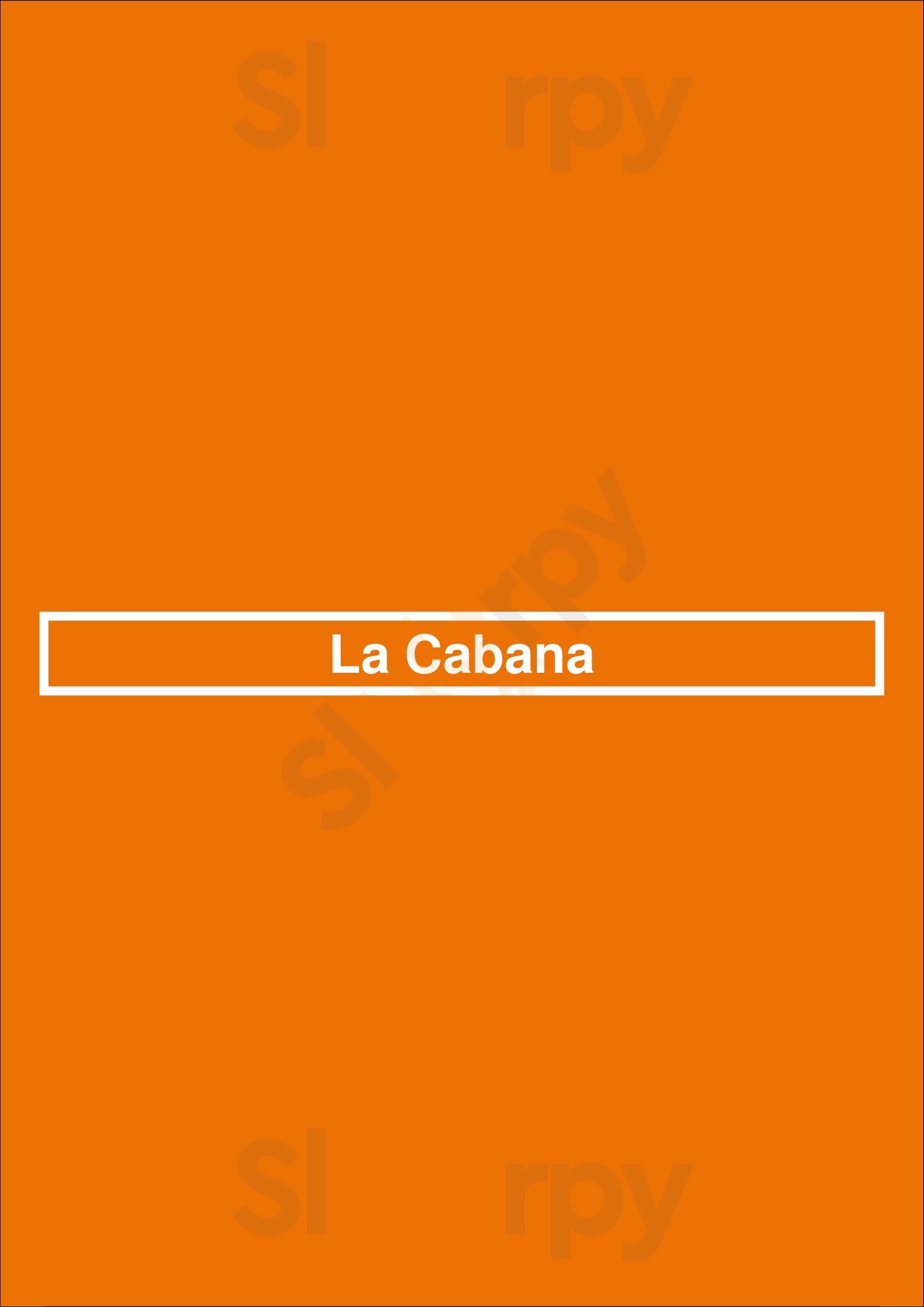 La Cabana Baltimore Menu - 1