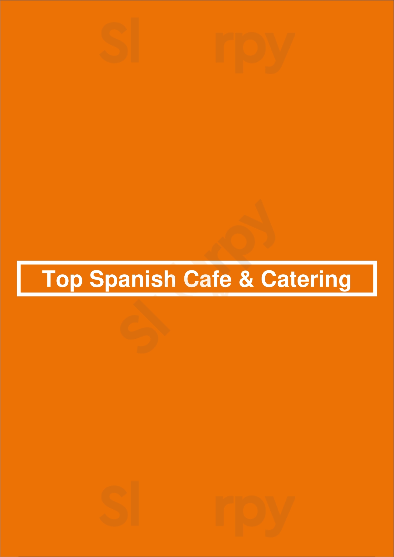 Top Spanish Cafe & Catering Washington DC Menu - 1