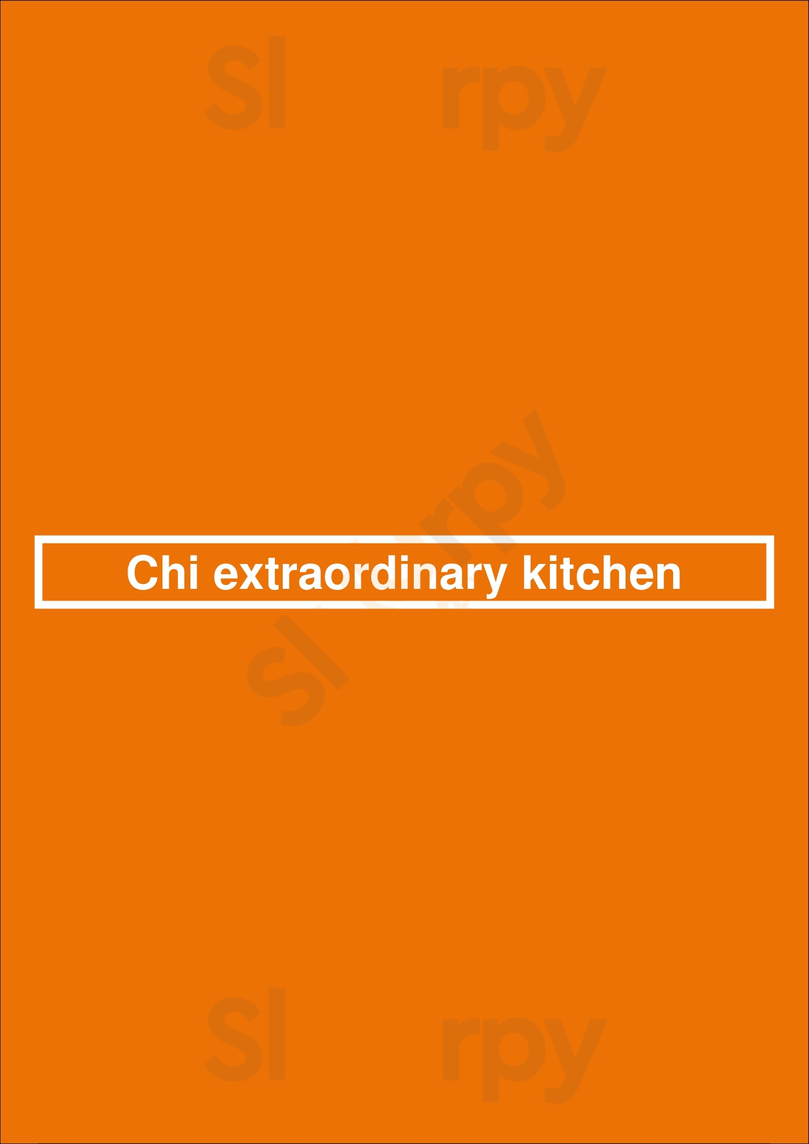 Chi Extraordinary Kitchen San Diego Menu - 1