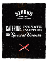 Stubb's Bar-b-q At Graceland Grocery menu