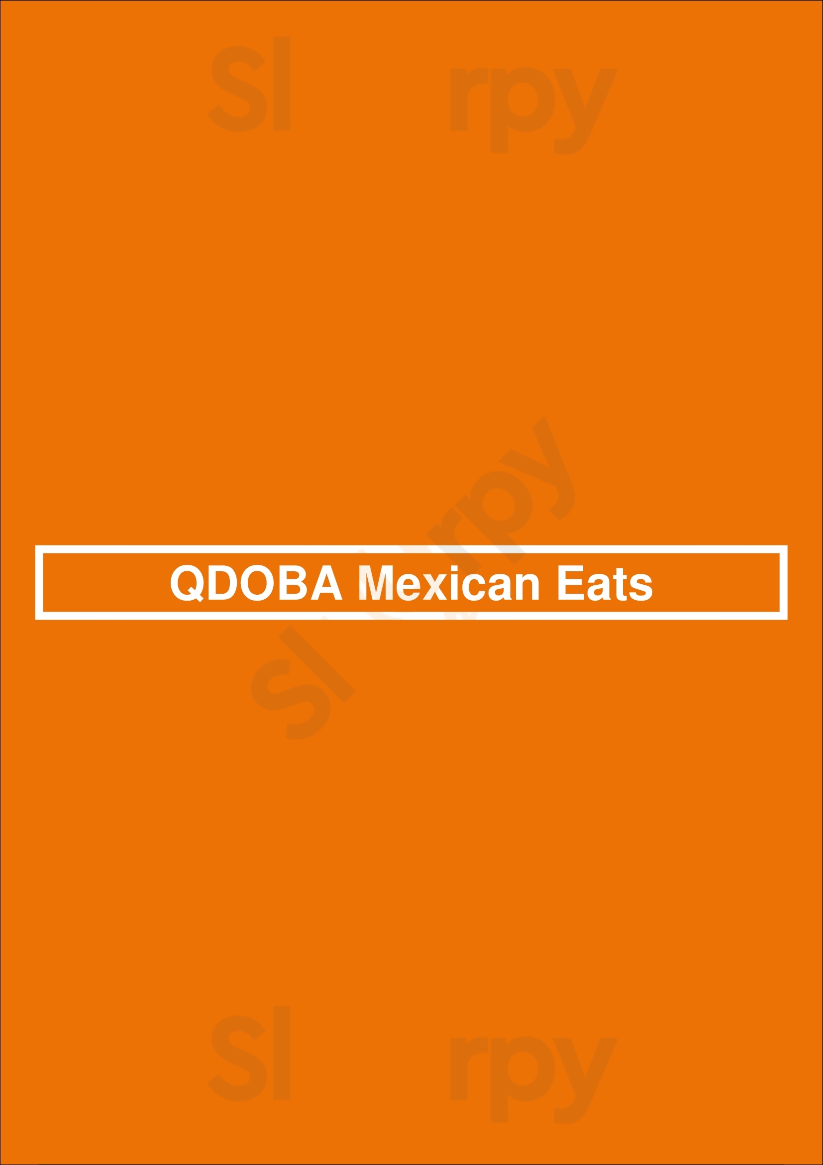 Qdoba Mexican Eats Columbus Menu - 1