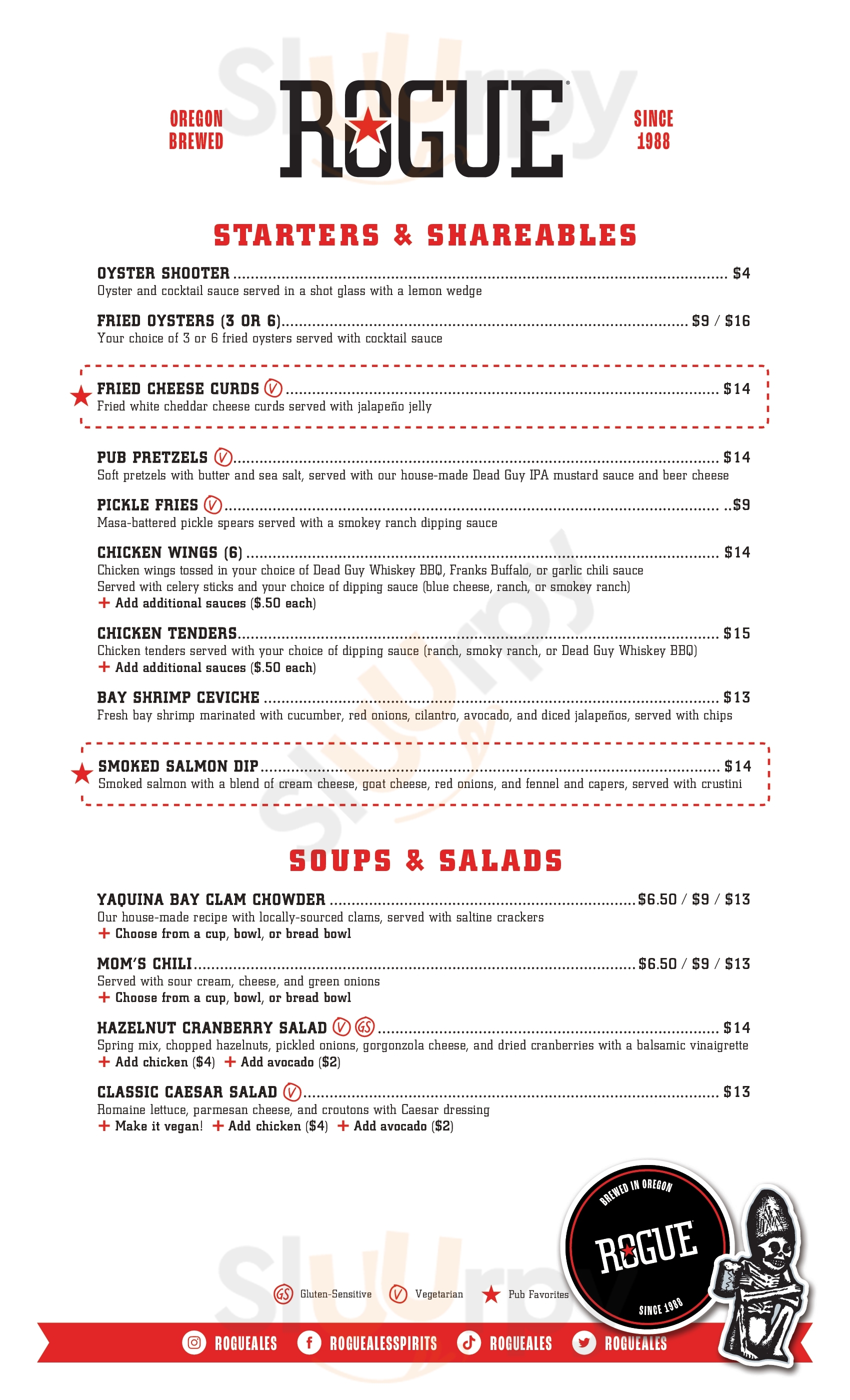 Main Menu - Rogue Ales Brewery