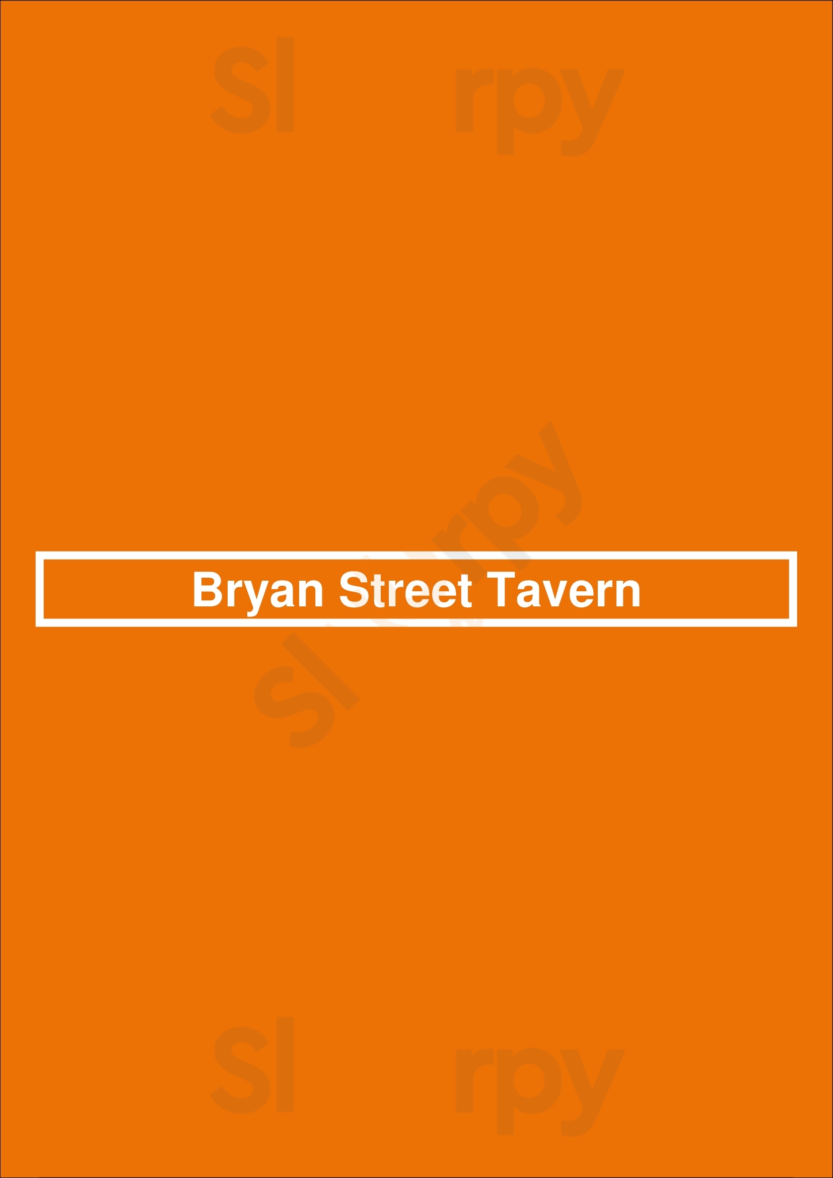 Bryan Street Tavern Dallas Menu - 1