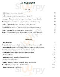 Le Bilboquet menu