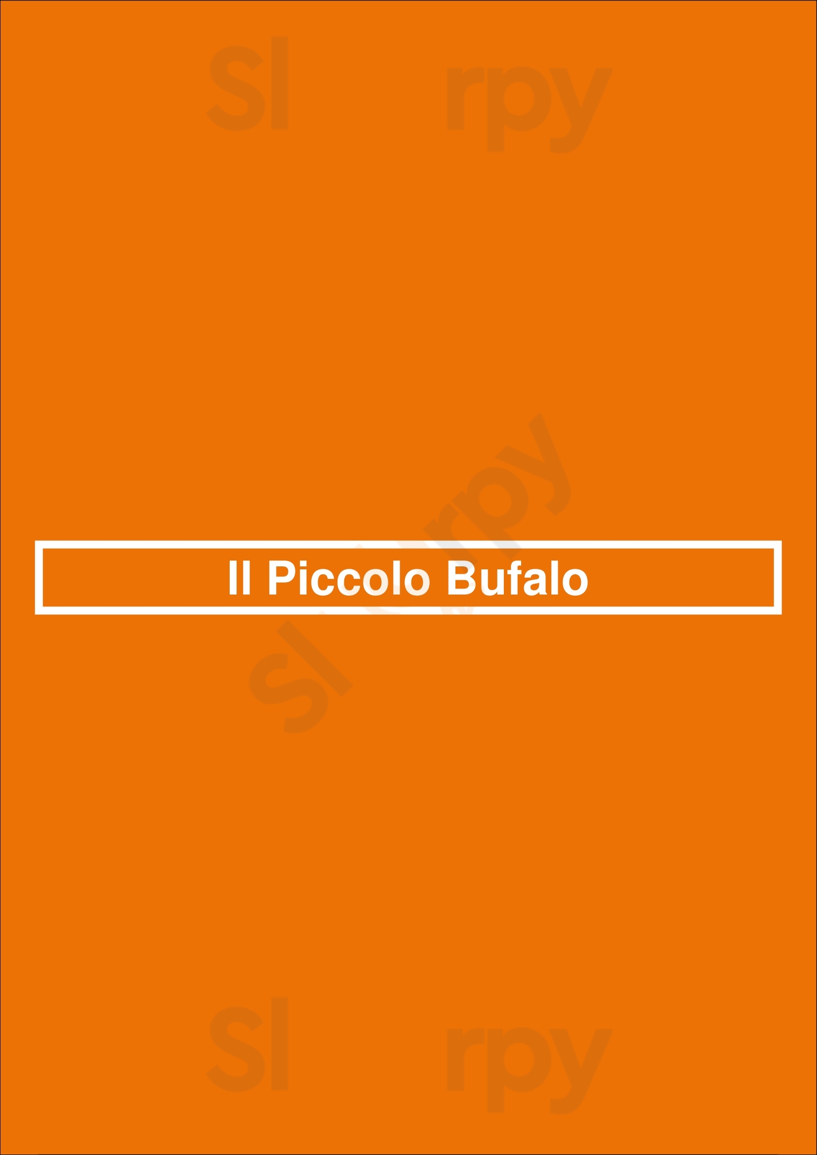 Il Piccolo Bufalo New York City Menu - 1