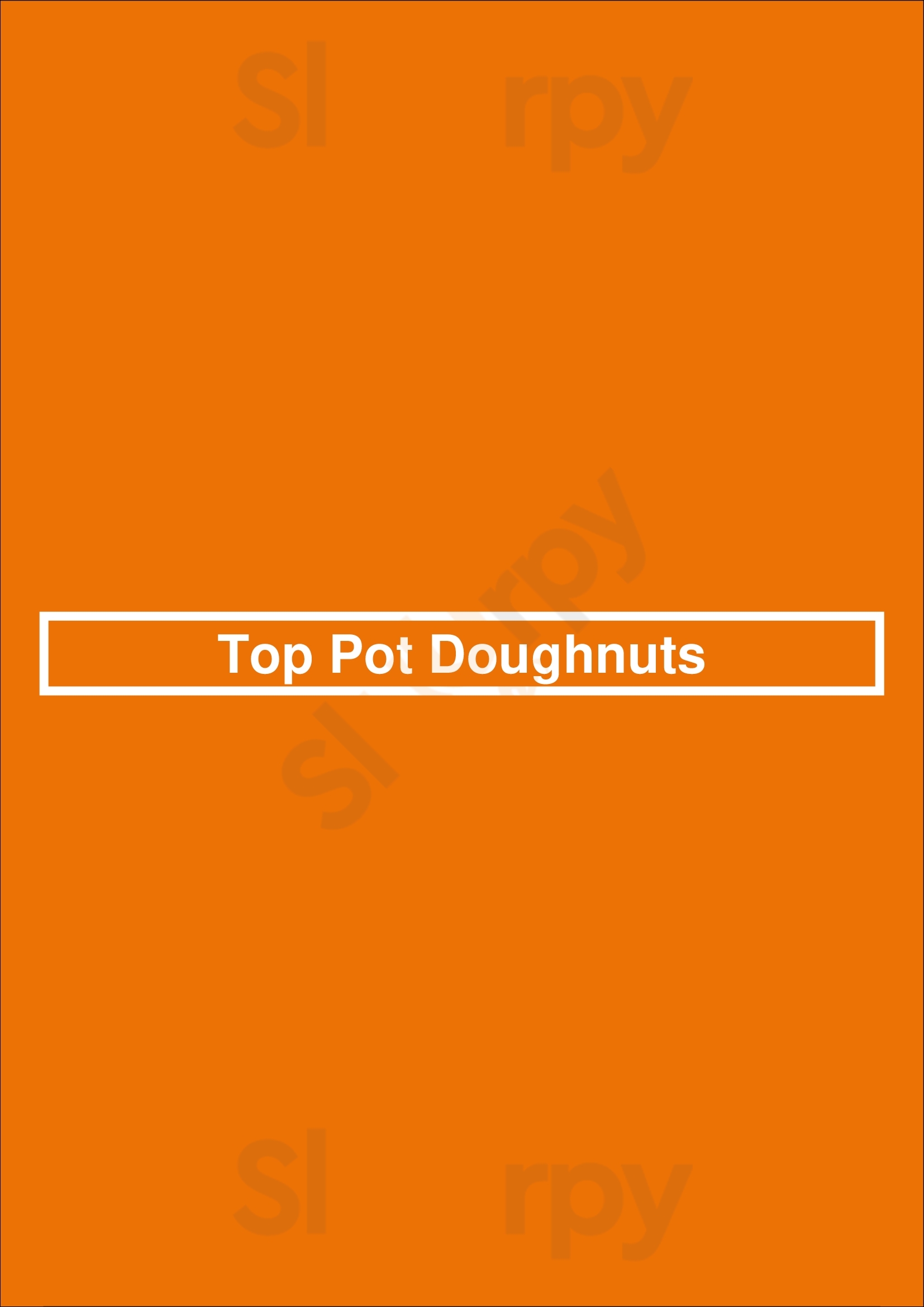 Main Menu - Top Pot Doughnuts
