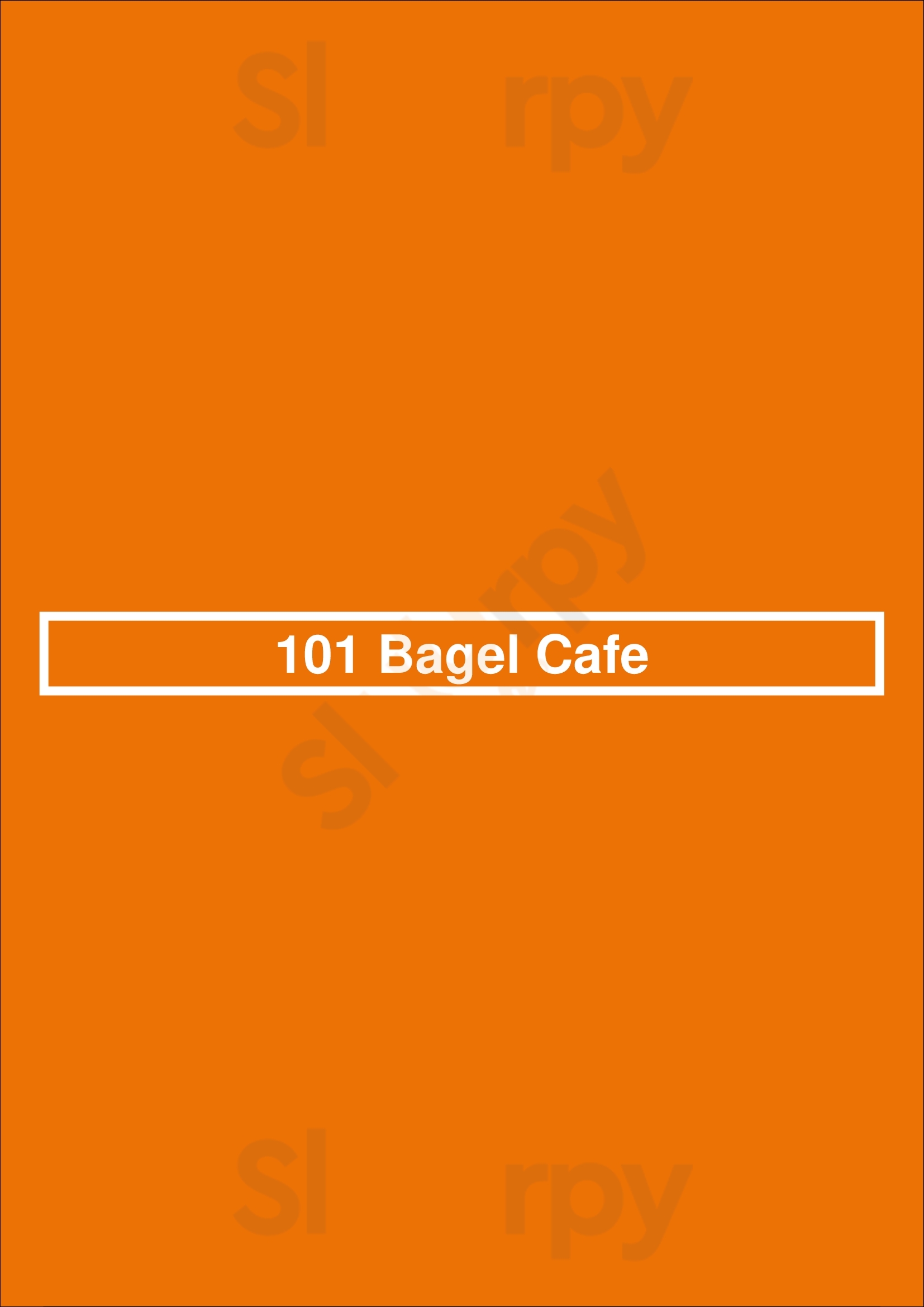 101 Bagel Cafe Atlanta Menu - 1