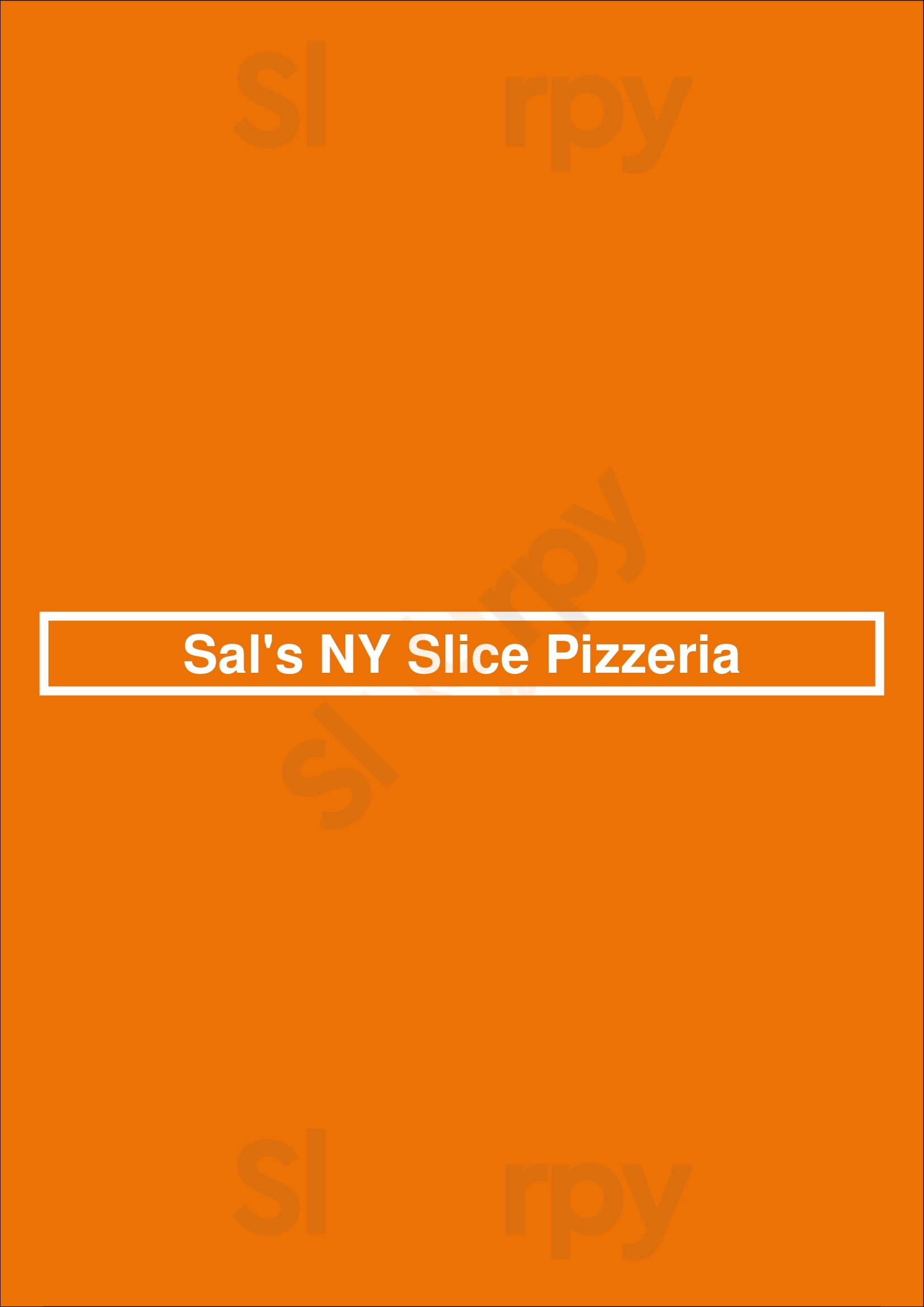 Sal's Ny Slice Pizzeria Virginia Beach Menu - 1