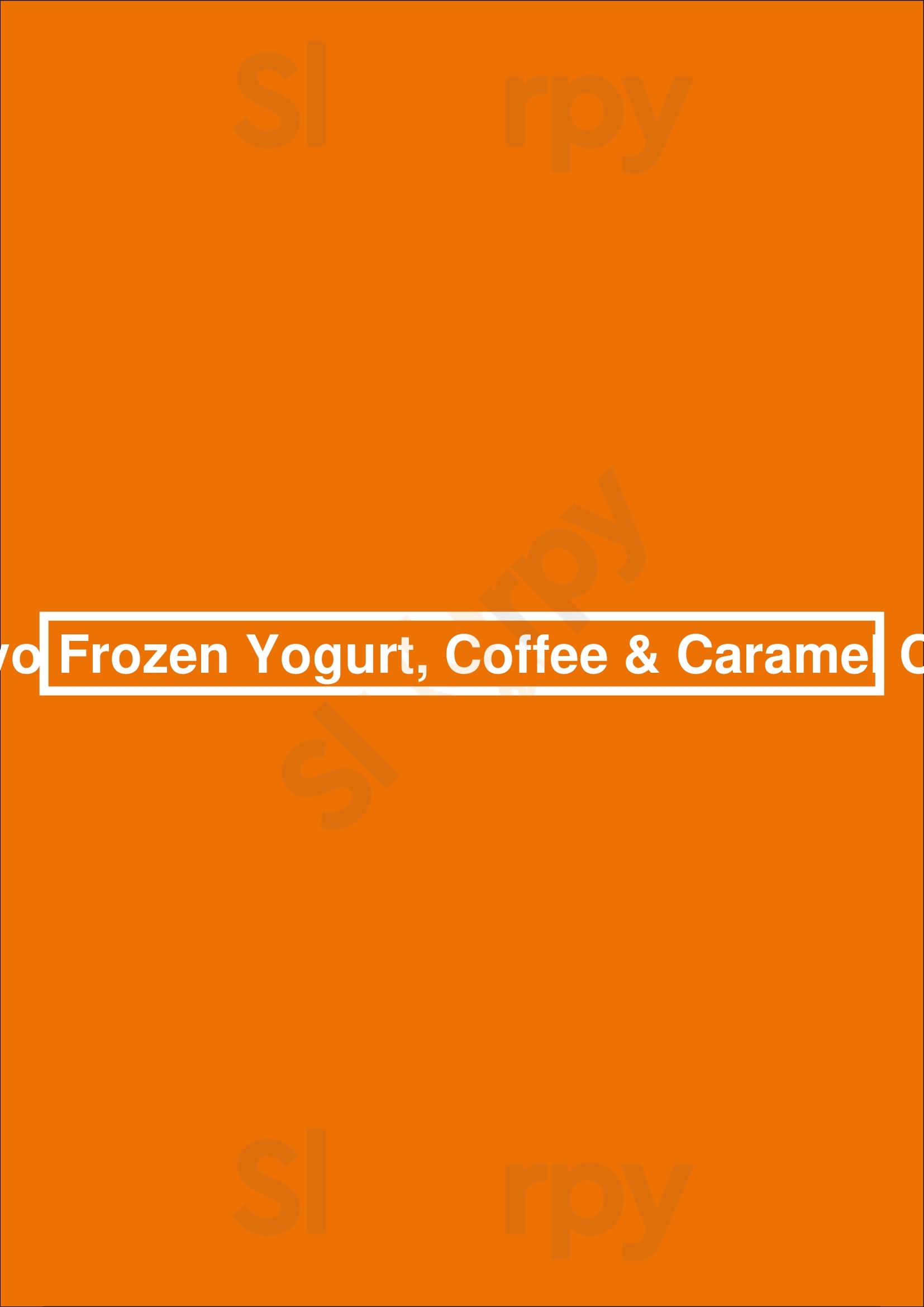 Main Menu - Indyo Frozen Yogurt, Coffee & Caramel Corn