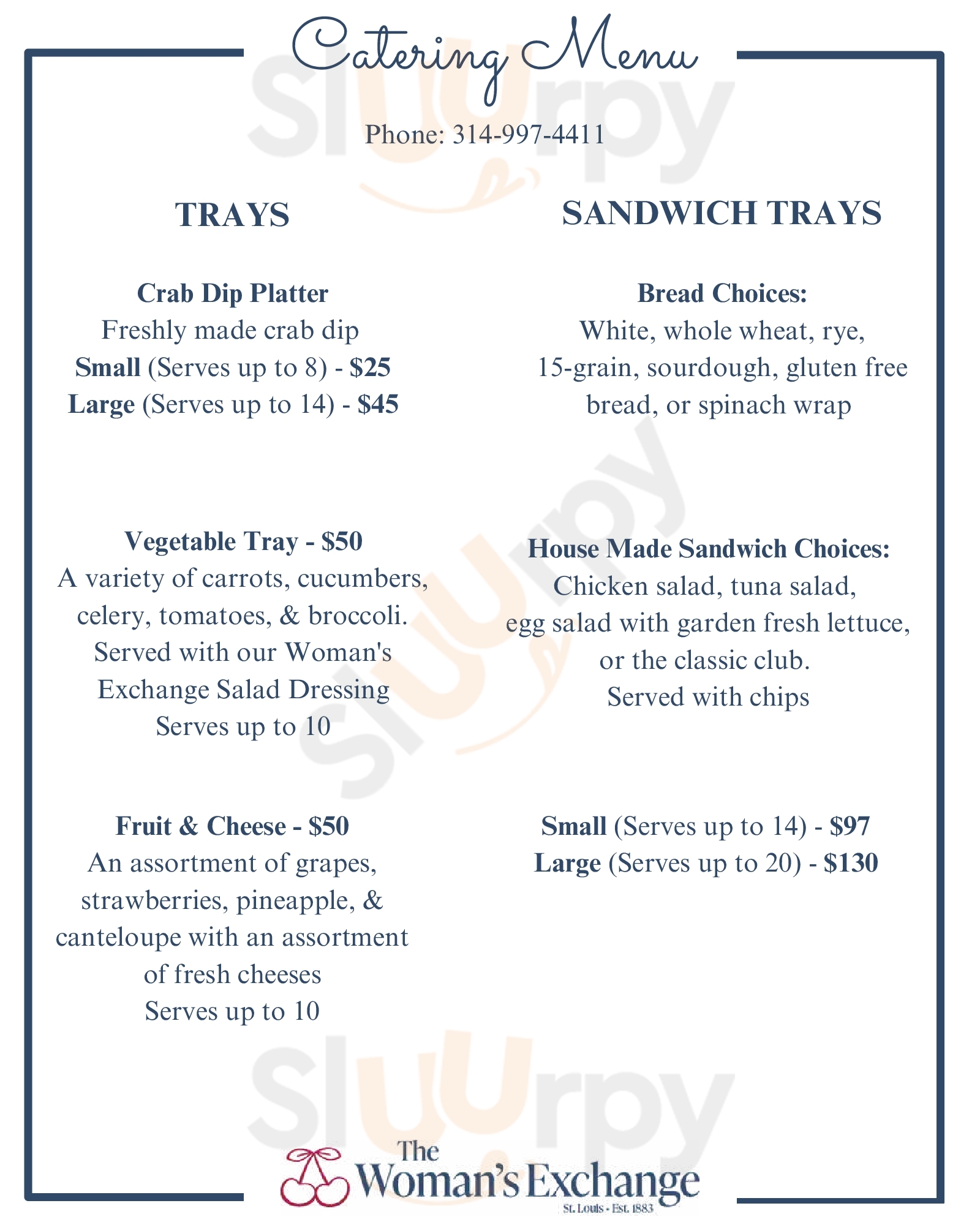 Main Menu - The Woman's Exchange St. Louis