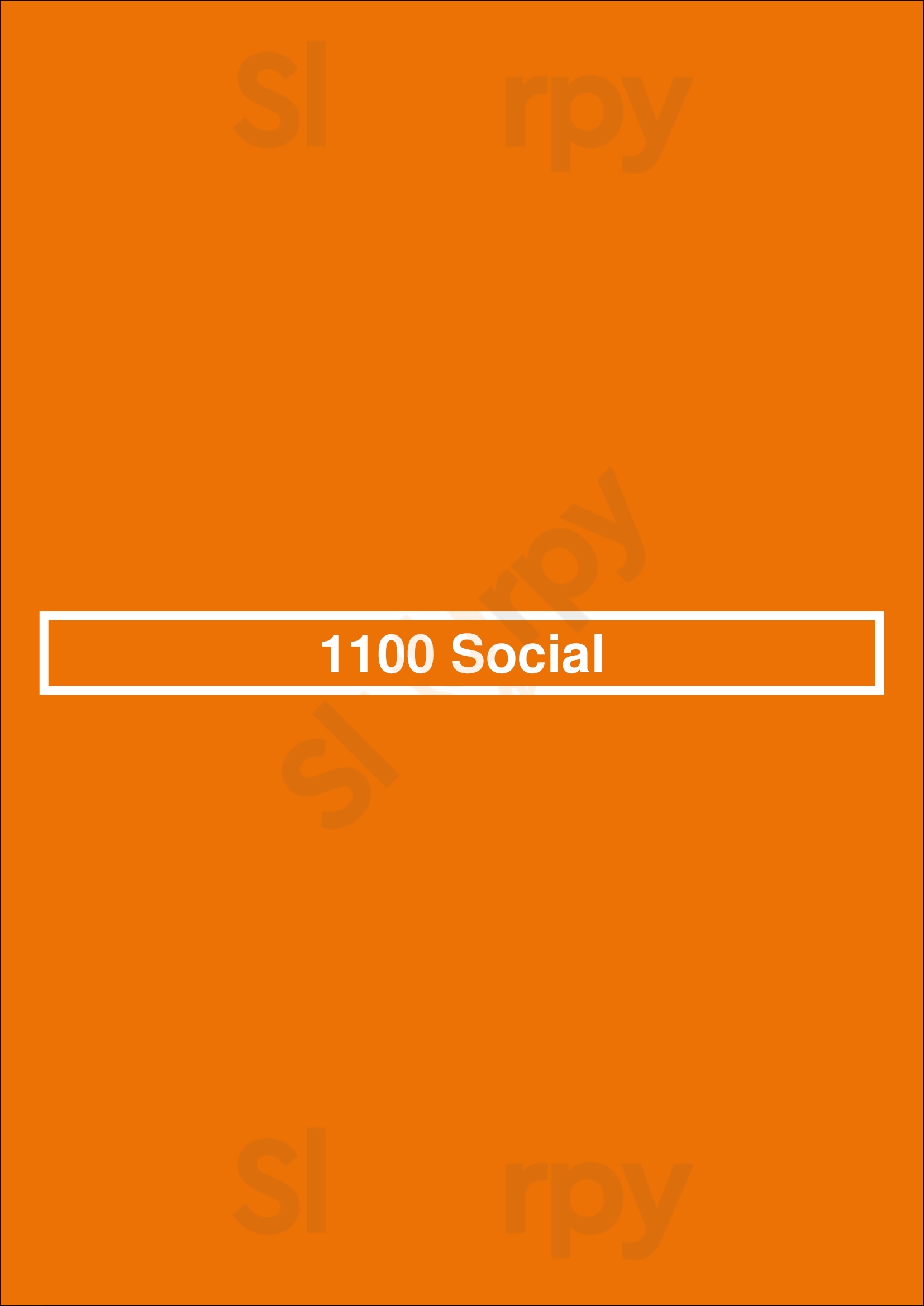 1100 Social At Xfinity Live! Philadelphia Menu - 1