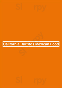 California Burritos Mexican Food menu