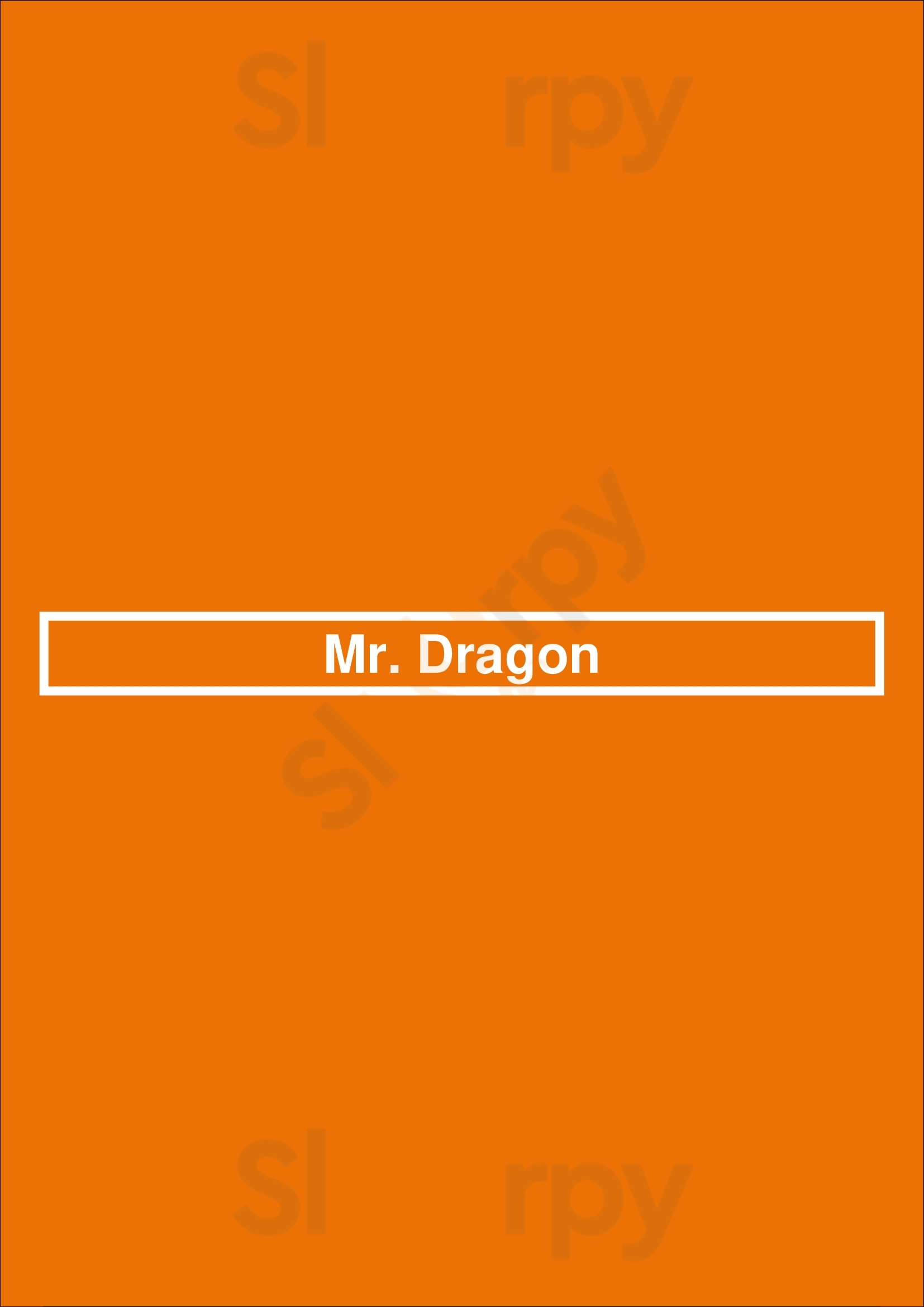 Mr. Dragon Chinese Restaurant Jacksonville Menu - 1
