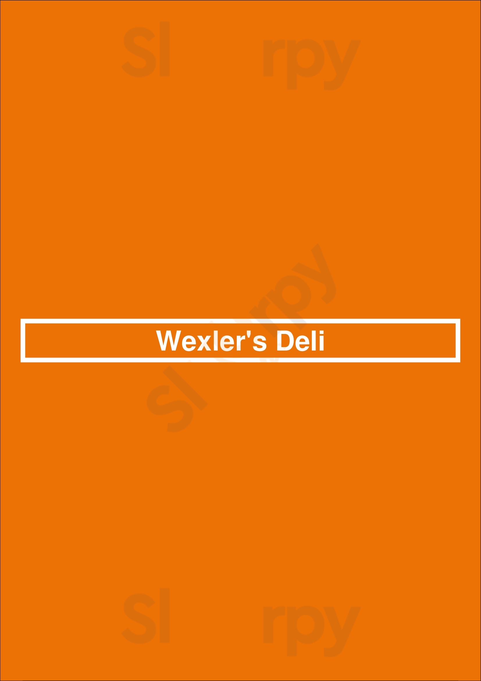 Wexler's Deli Los Angeles Menu - 1