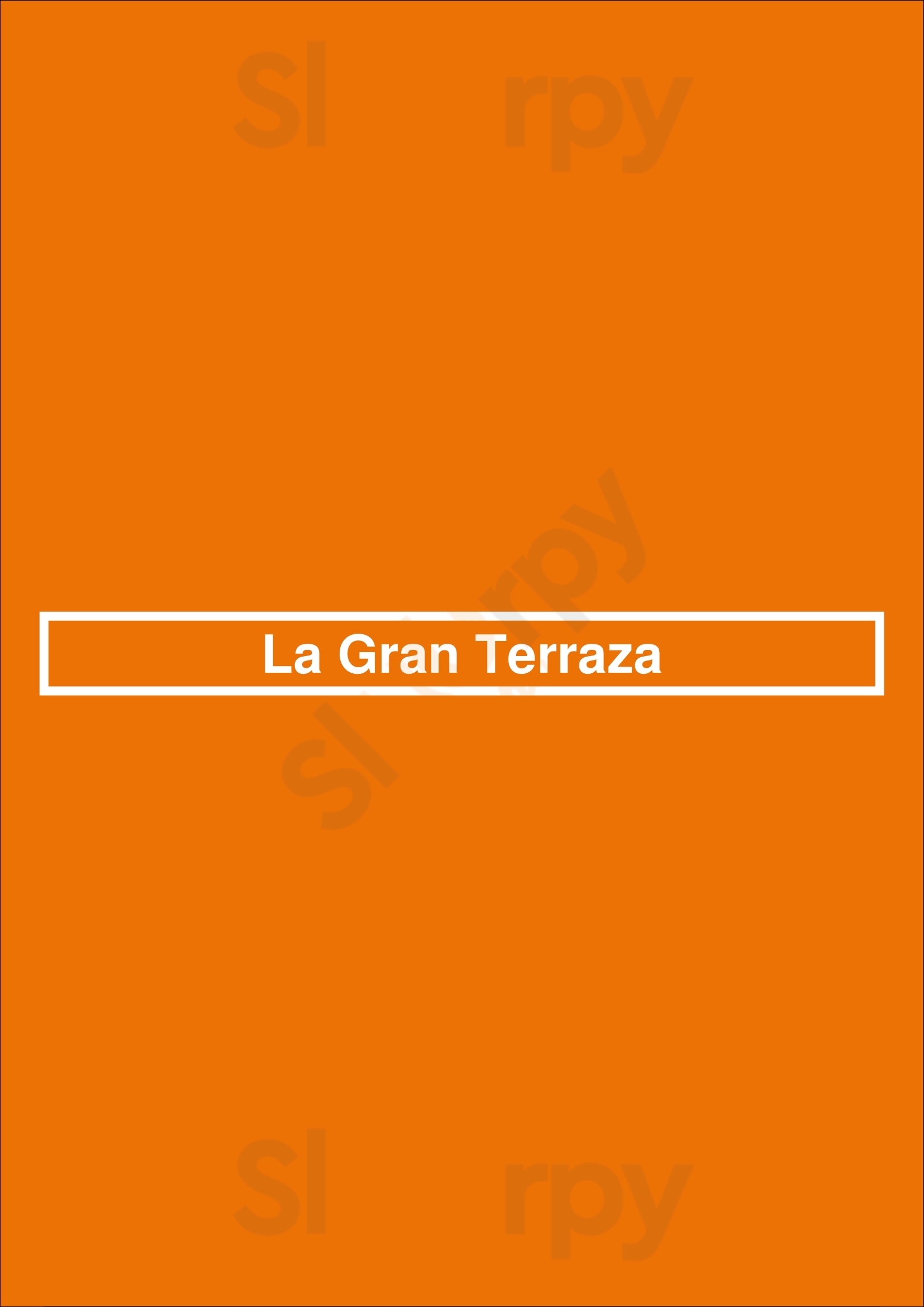 Main Menu - La Gran Terraza
