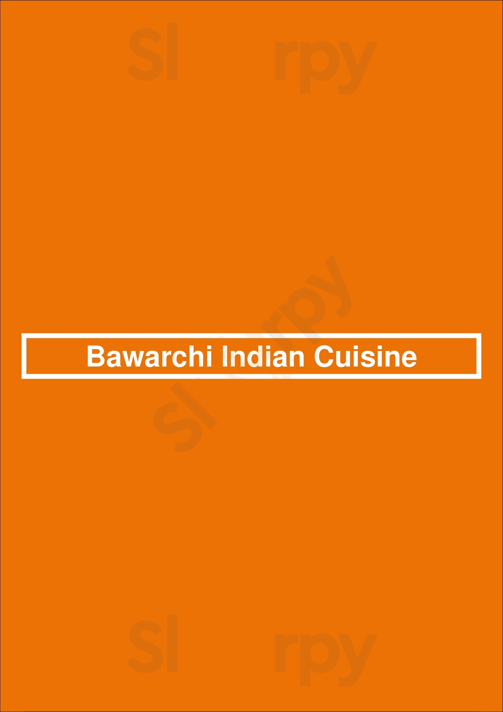 Main Menu - Bawarchi Indian Cuisine