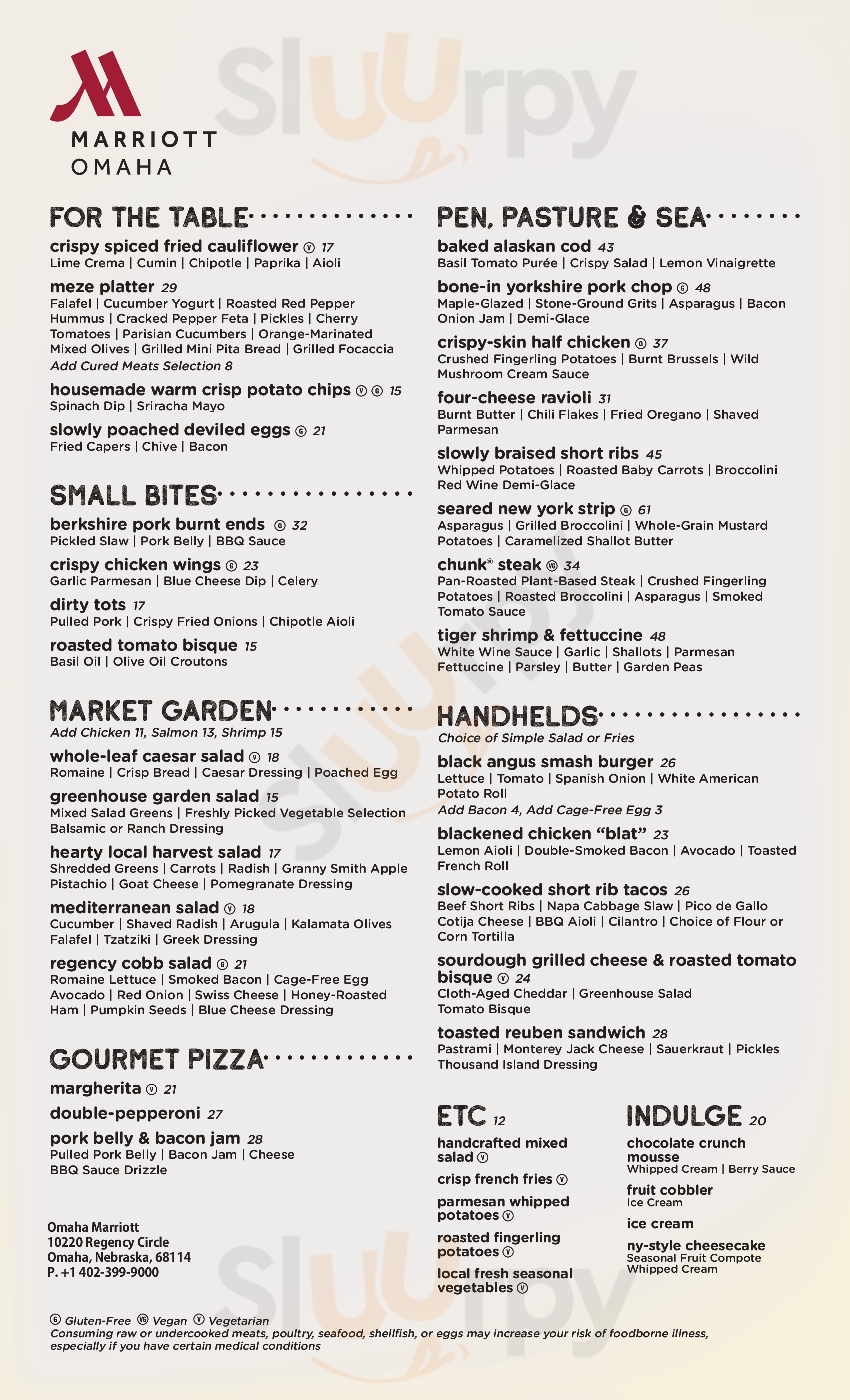 Heartwood Restaurant & Lounge Omaha Menu - 1