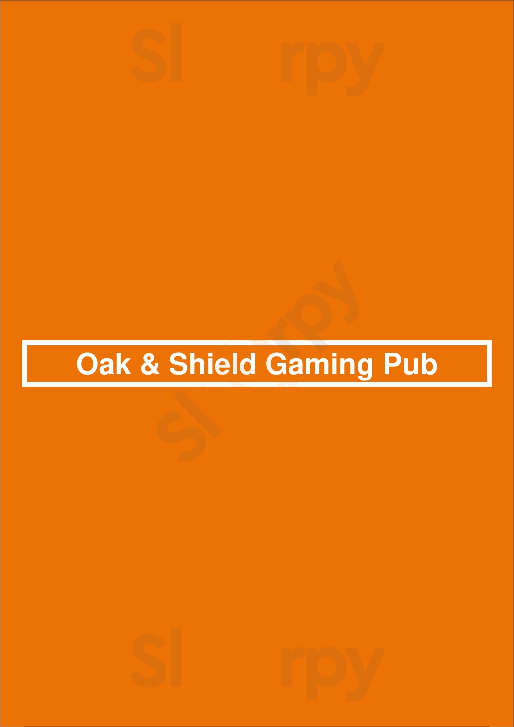 Oak & Shield Gaming Pub Milwaukee Menu - 1
