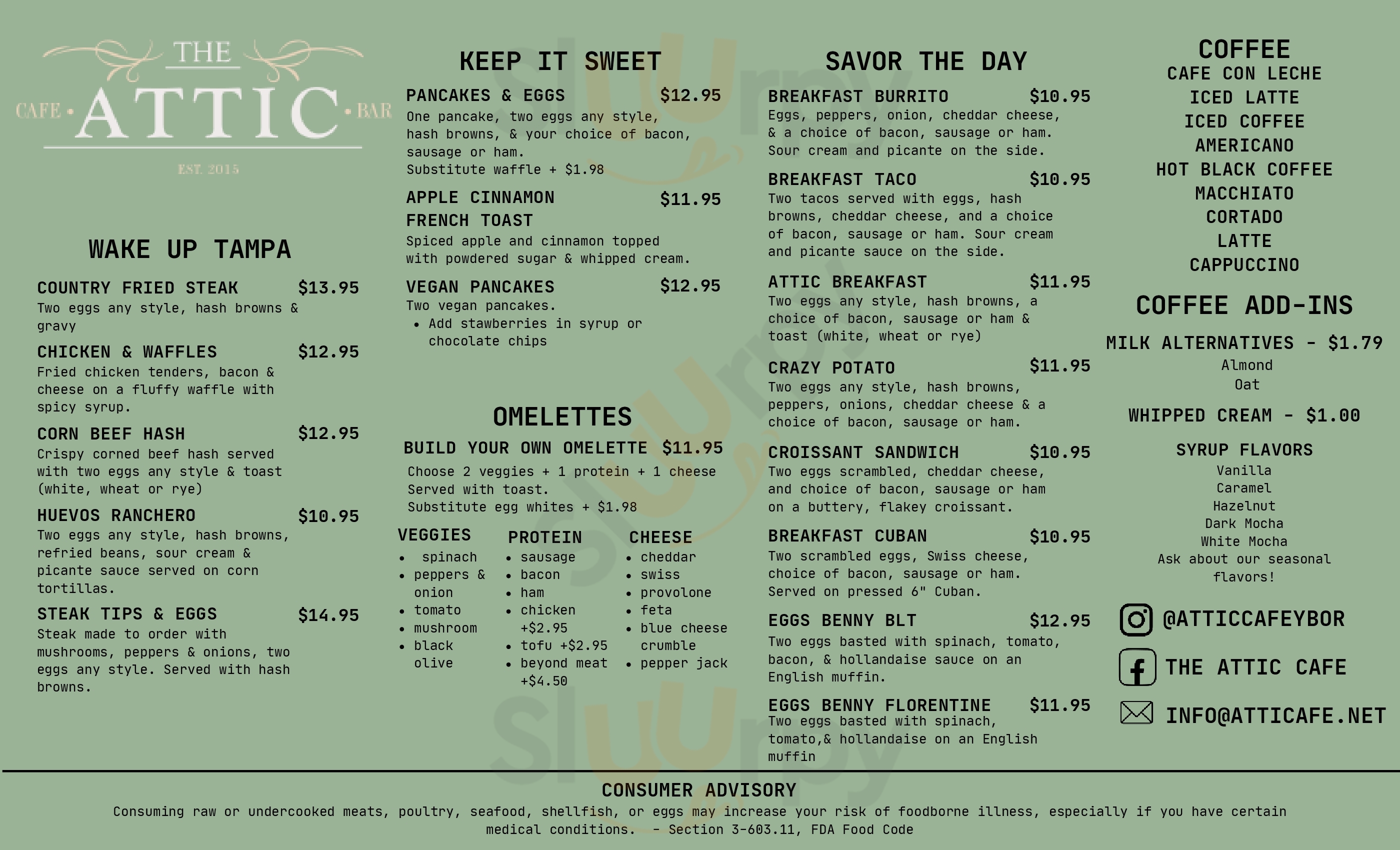 Main Menu - The Attic