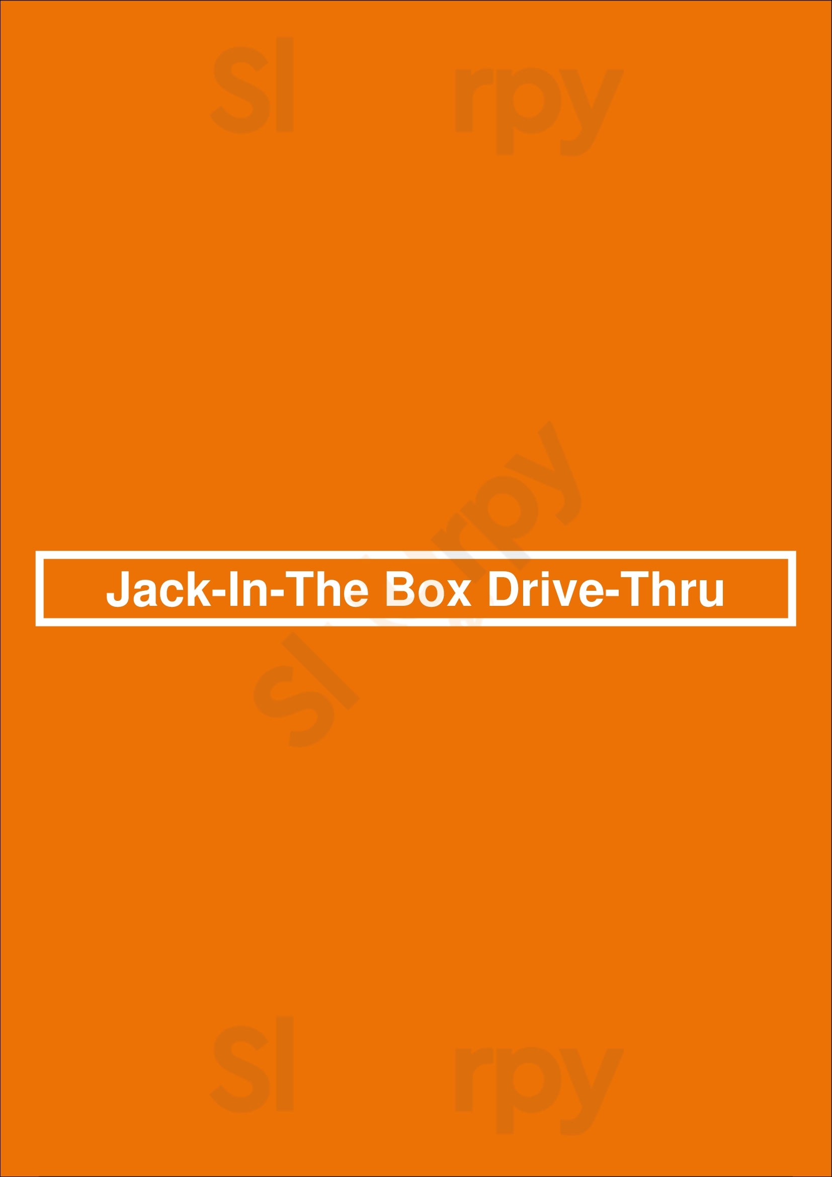Main Menu - Jack-in-the Box Drive-thru