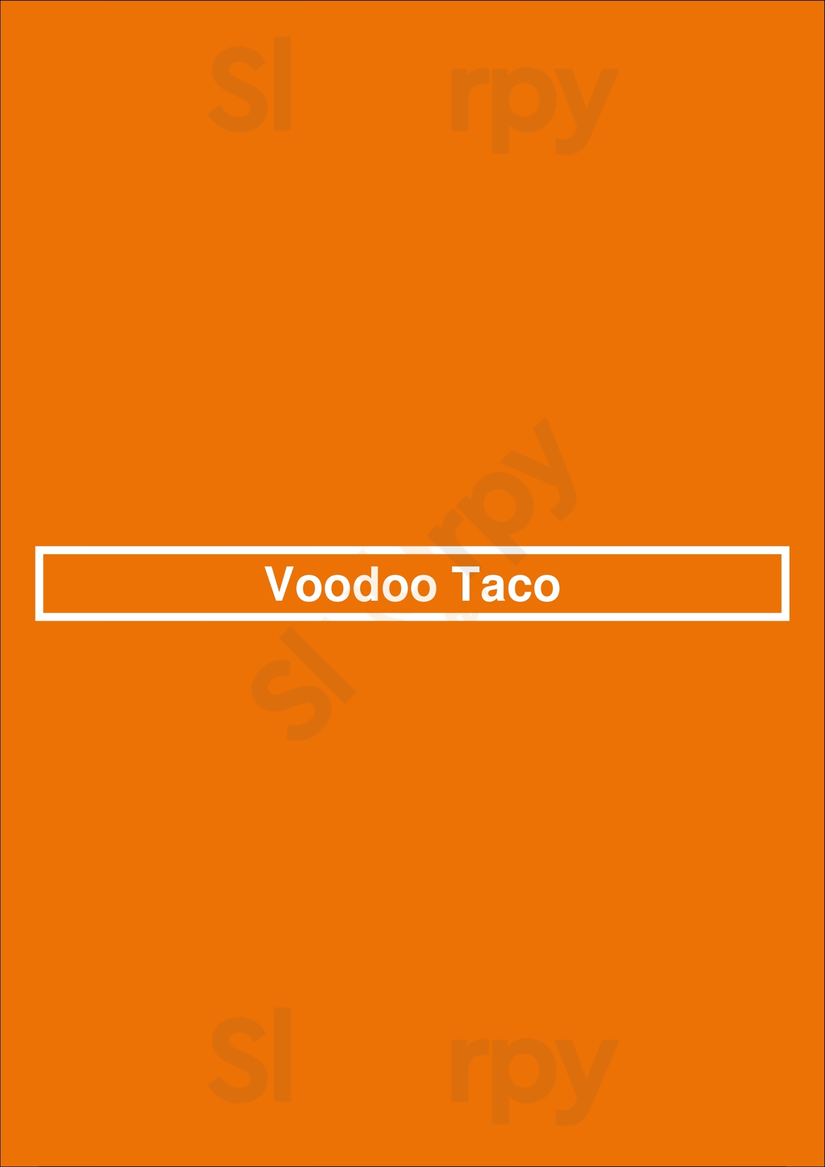 Voodoo Taco Omaha Menu - 1