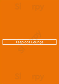Teapioca Lounge menu