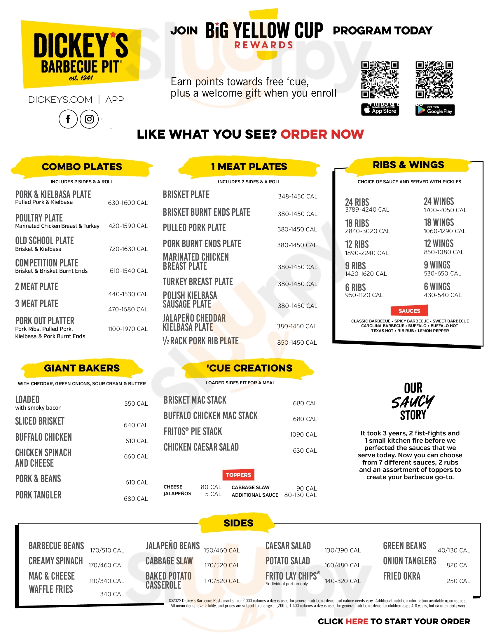 Dickey's Barbecue Pit Fort Worth Menu - 1
