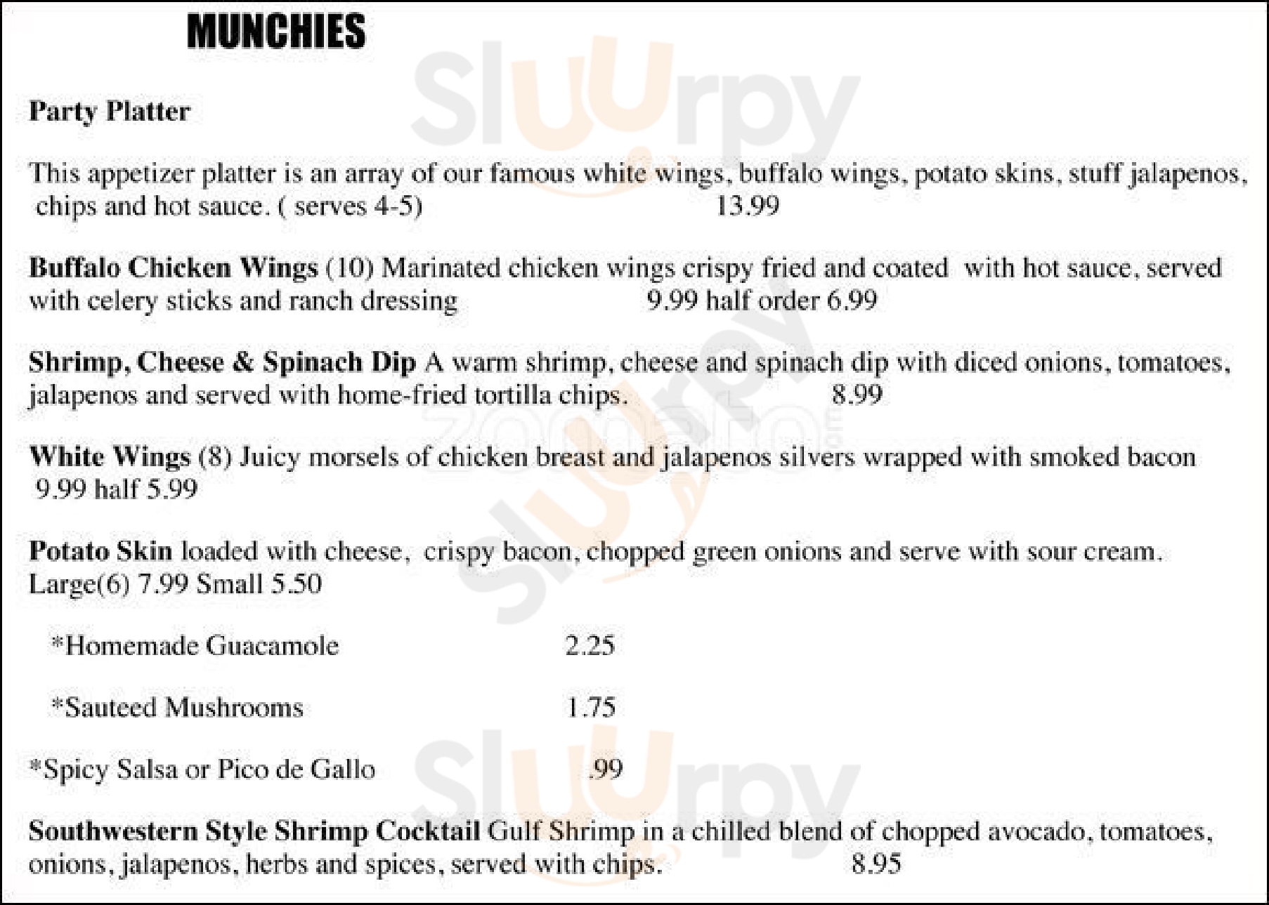 Main Menu - The Wild Turkey