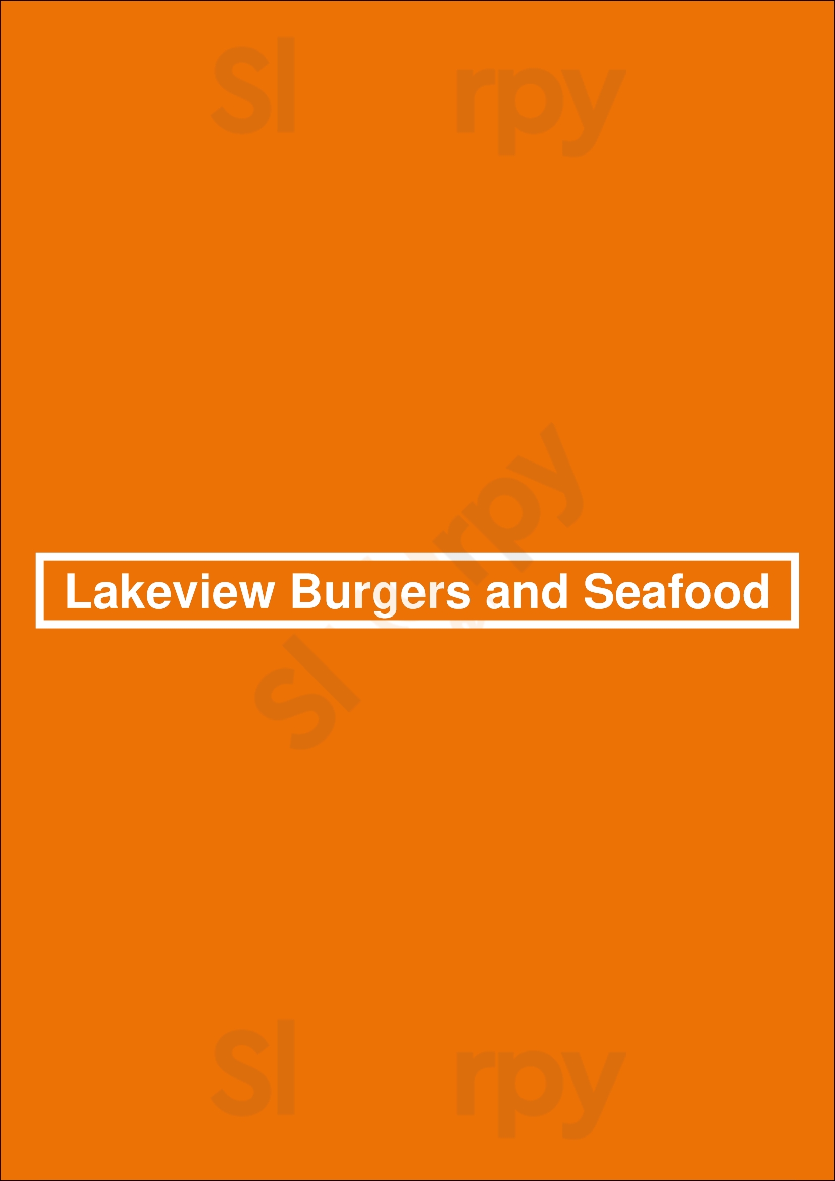 Lakeview Burgers And Seafood New Orleans Menu - 1